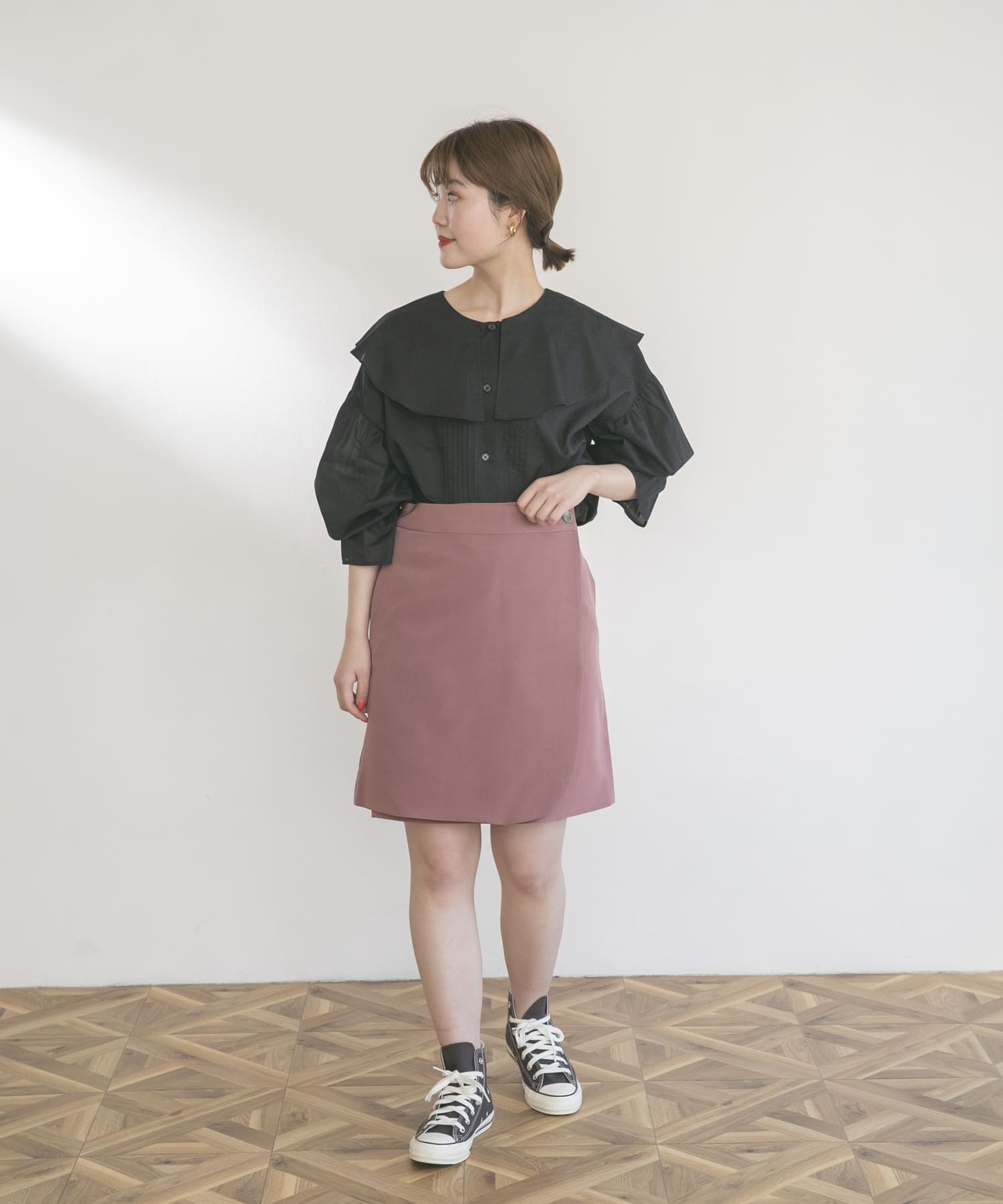 ラップミニスカート ASHPINK 36