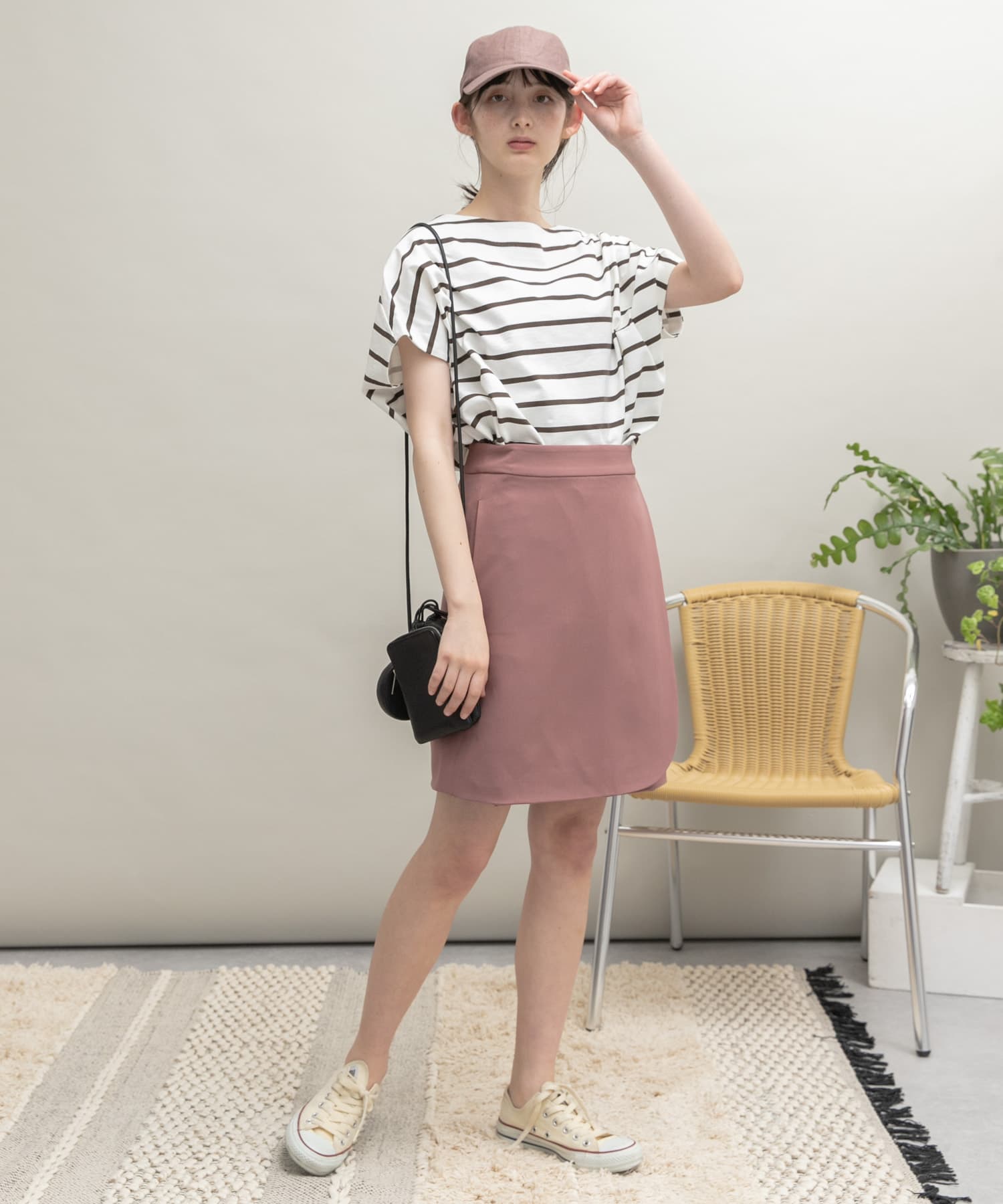 ラップミニスカート ASHPINK 36