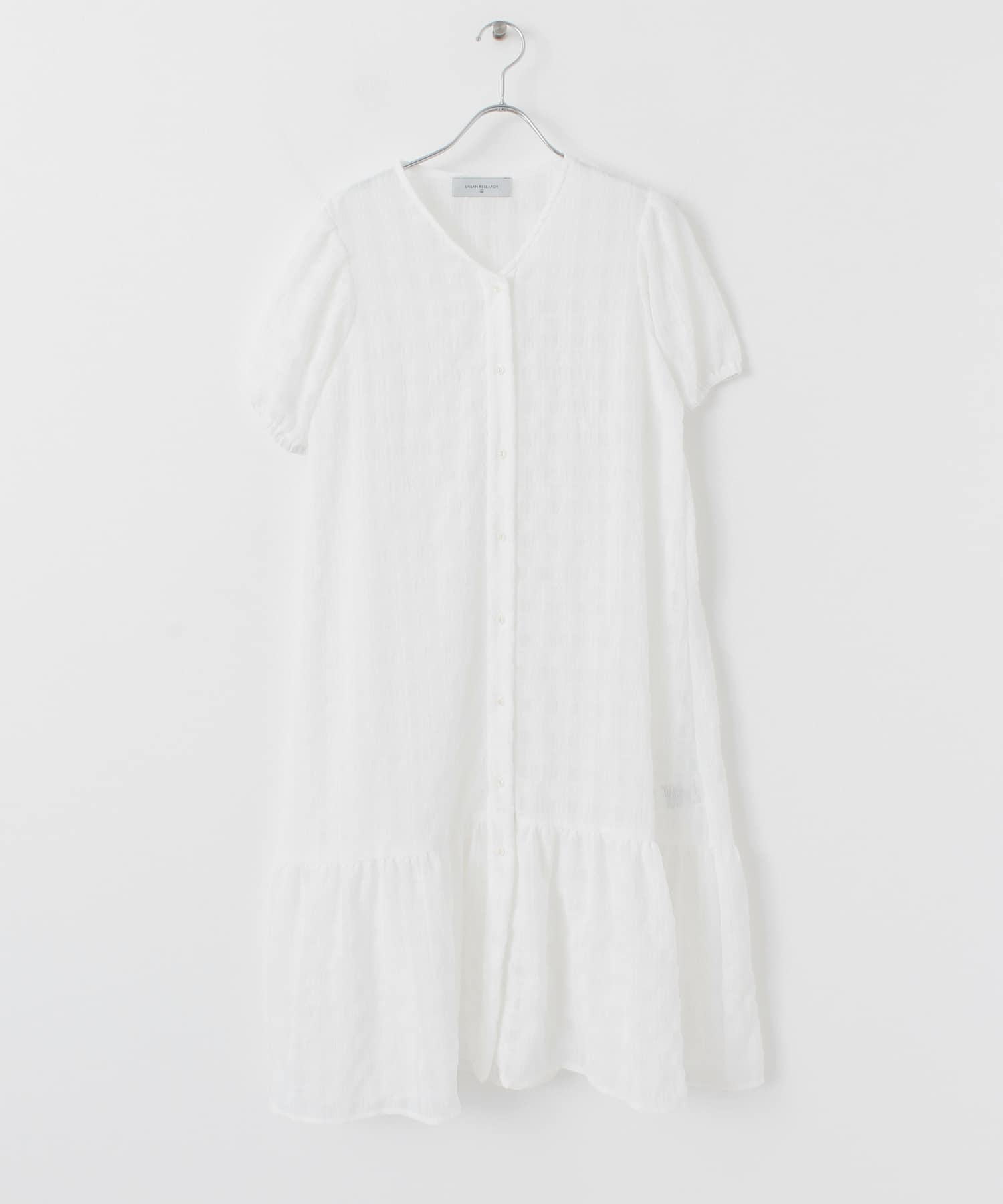 フレアガーリーワンピース OFF WHITE FREE