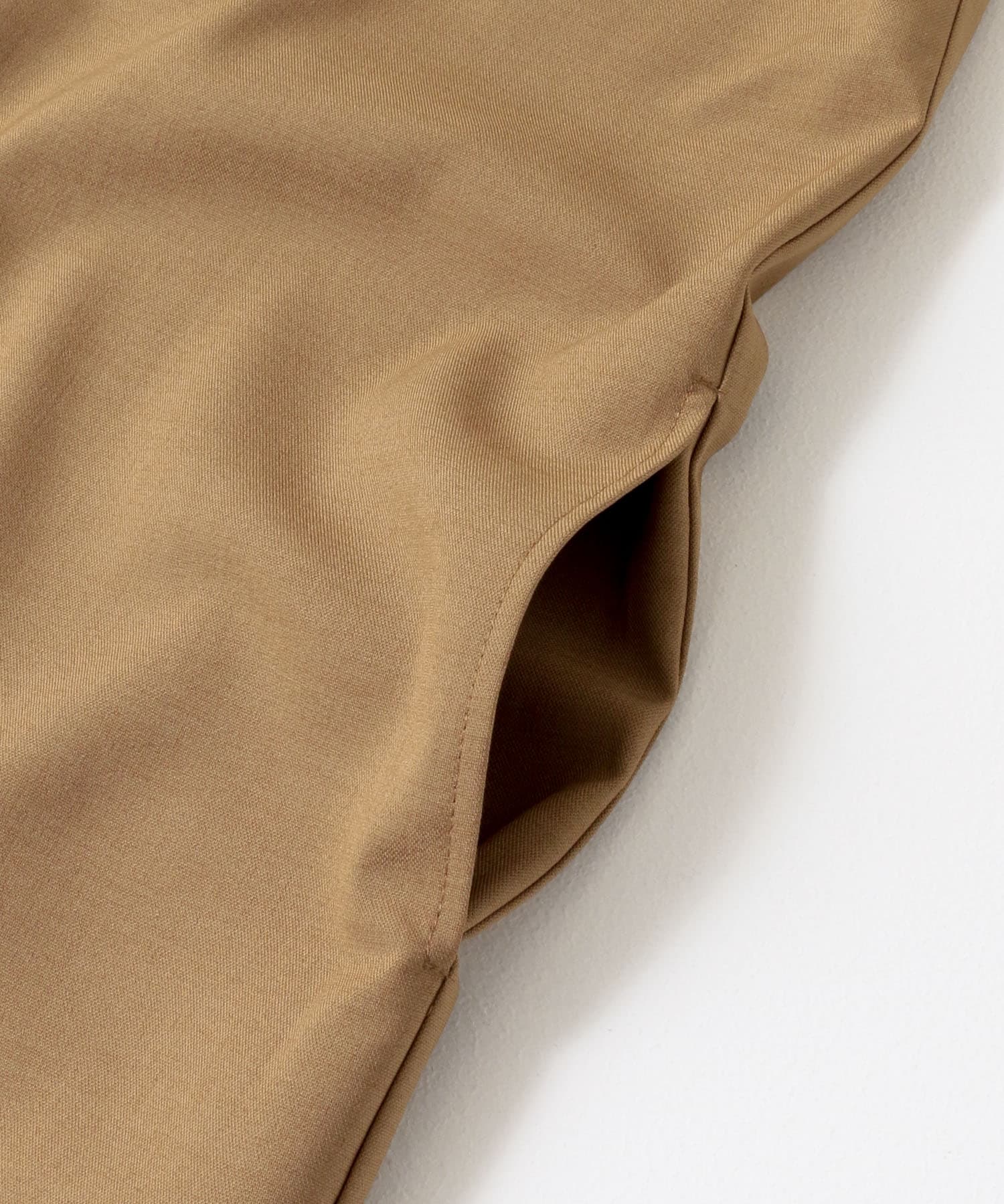 Vネックショートサロペット BROWN FREE