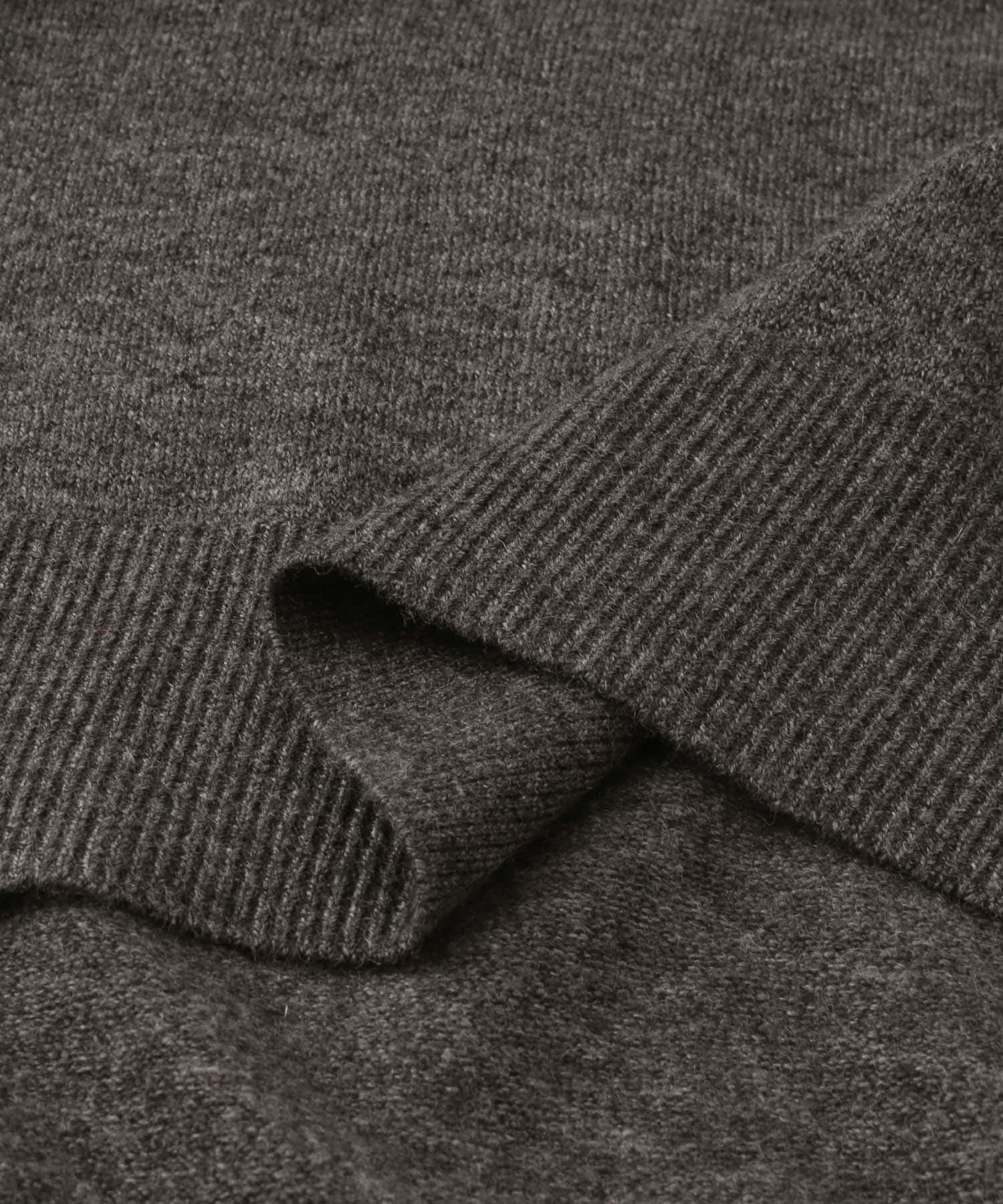 アンゴラ混ワイドプルオーバー CHARCOAL FREE