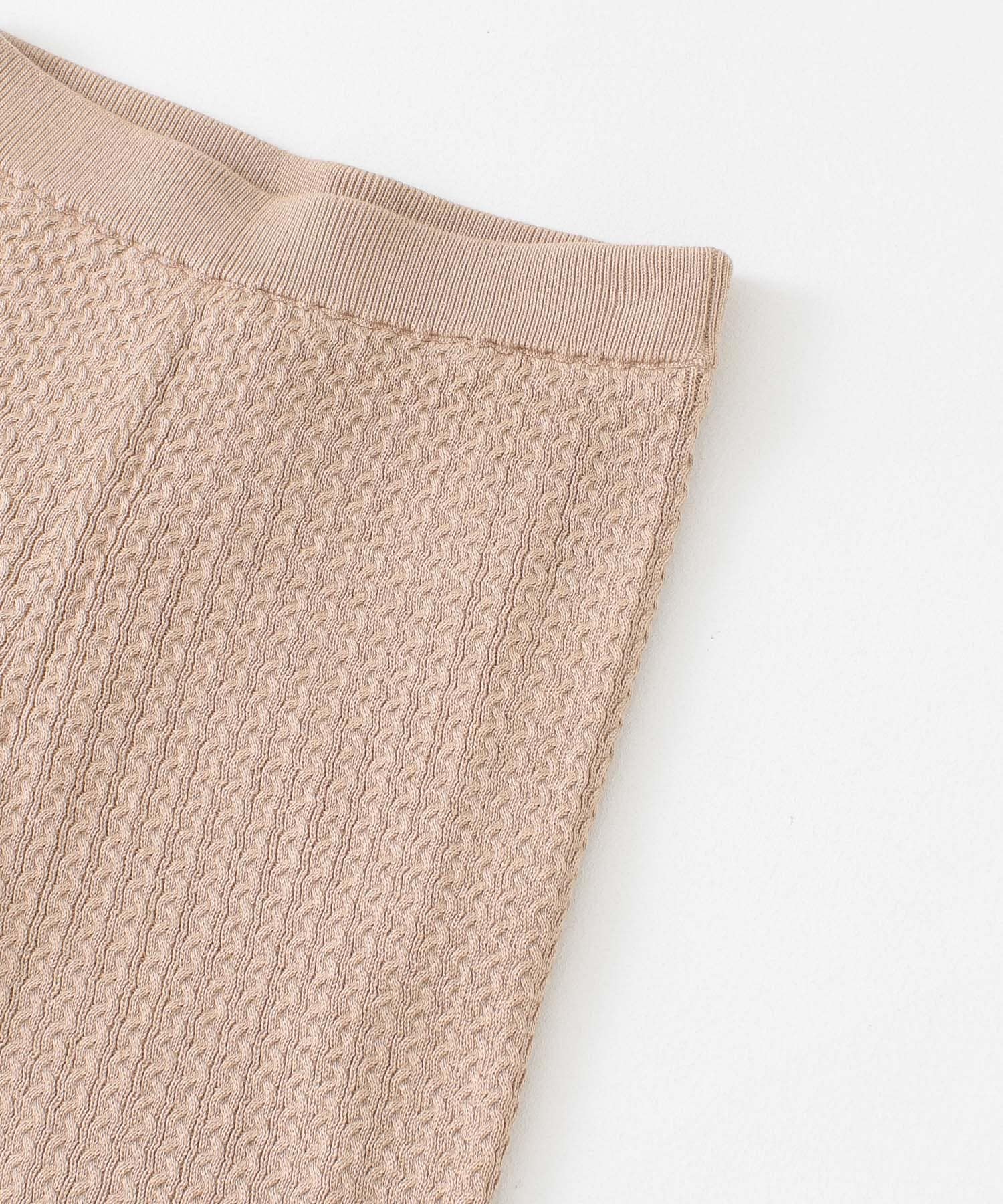 ケーブルニットパンツ BEIGE FREE