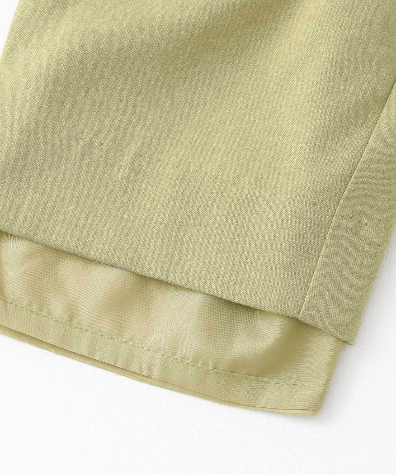 『34サイズ/低身長向けも展開』デザインタックコクーンパンツ L/KHAKI 34