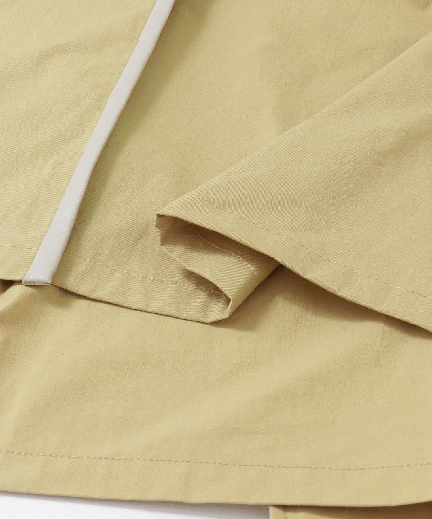 トレンチ風ロングベスト L.BEIGE FREE