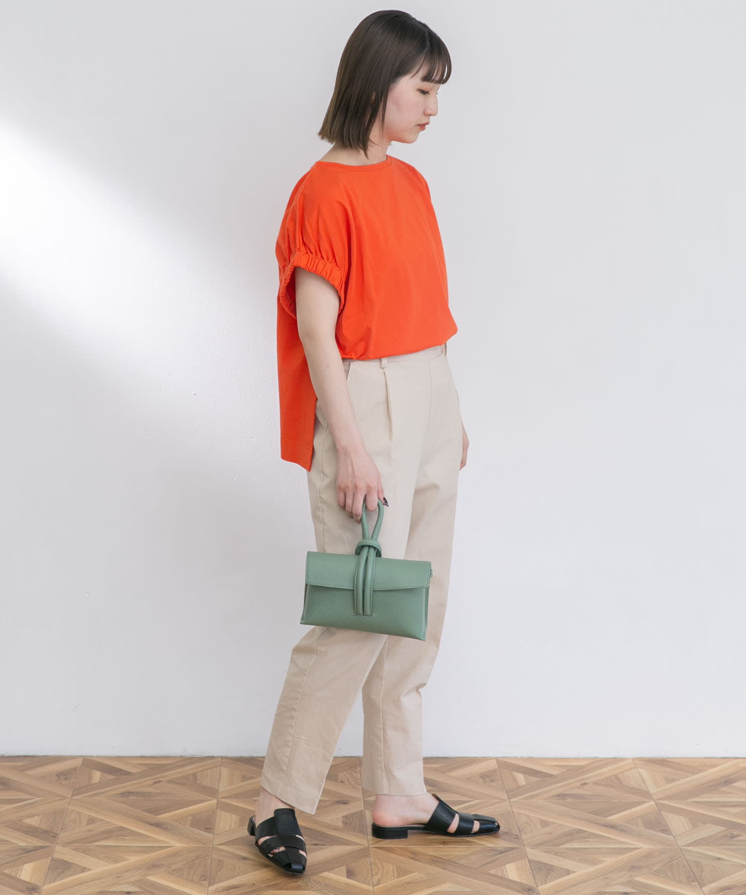 アームギャザーTシャツ TOMATO FREE