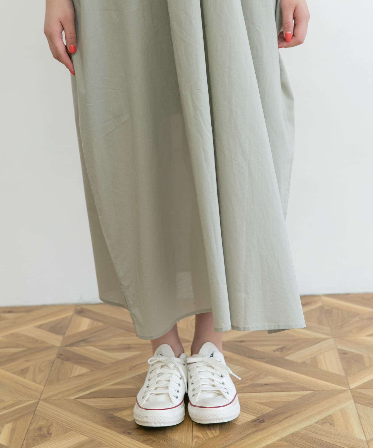 カフタンワンピース GRAY KHAKI FREE