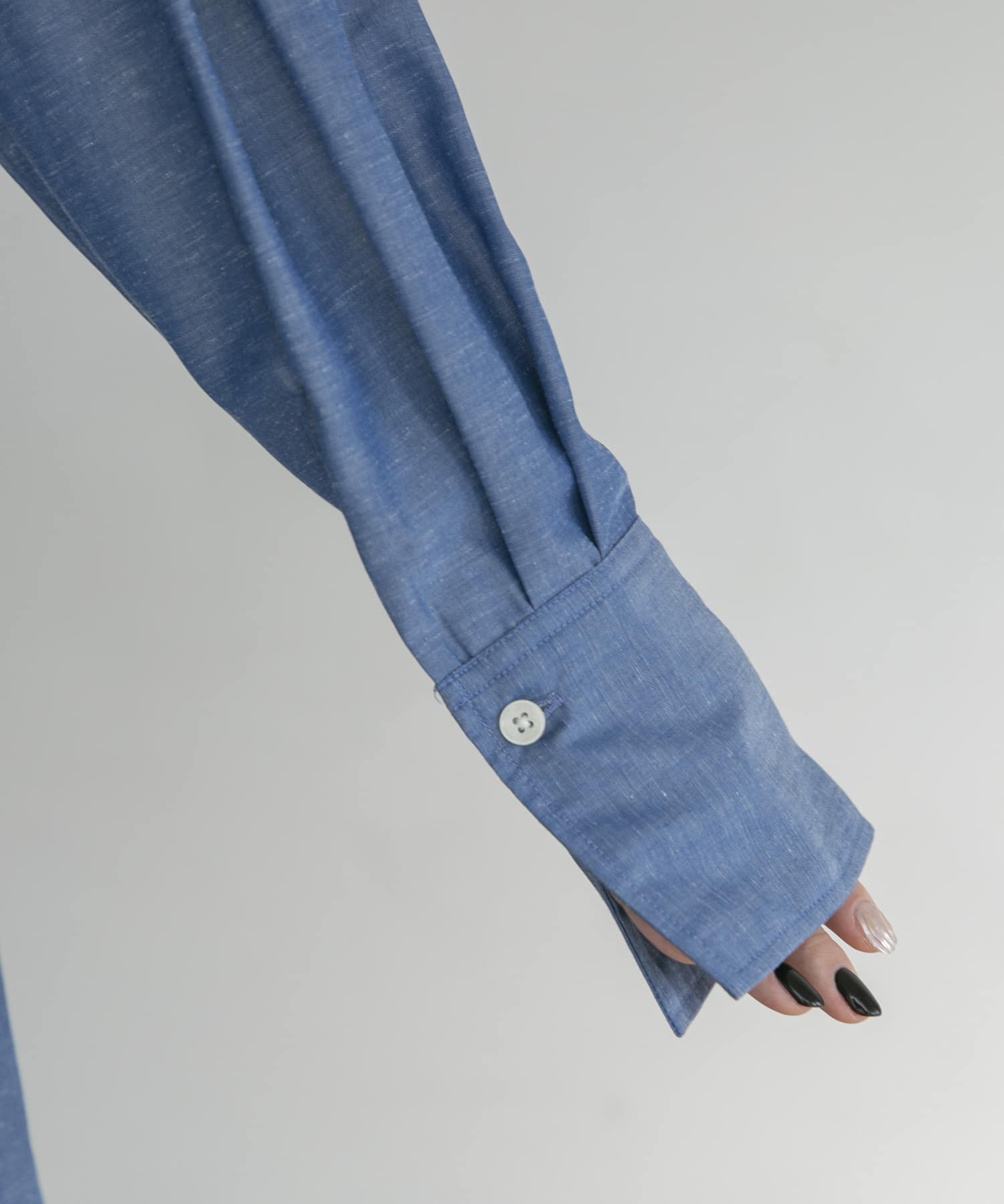 『UR TECH Smart Linen Touch』ウエストタックワンピース CHAMBRAY S