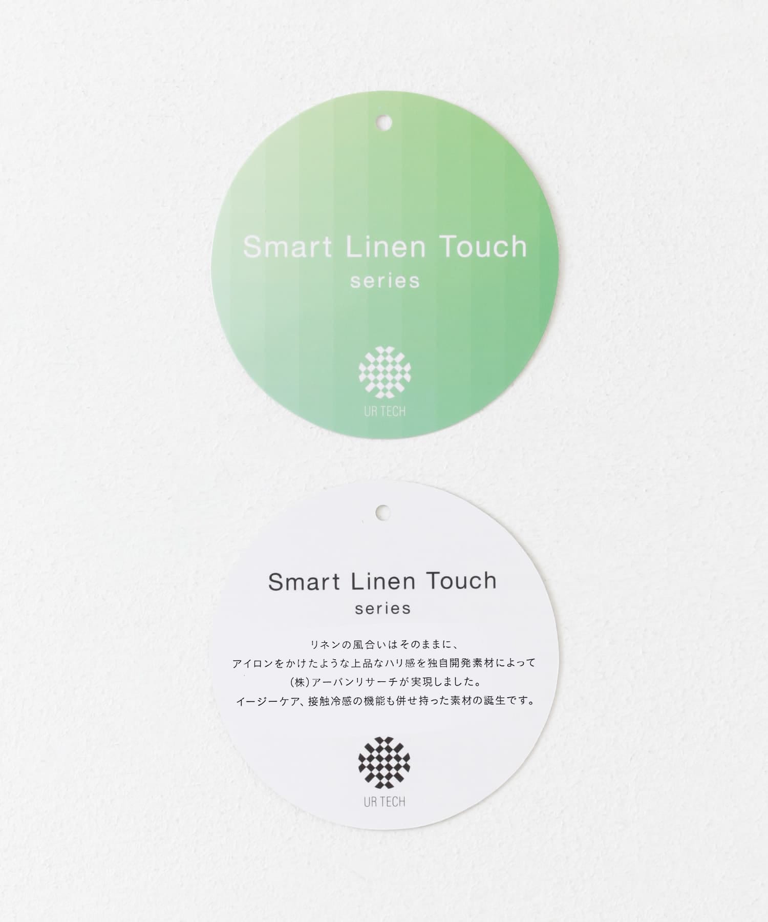 『UR TECH Smart Linen Touch』ウエストタックワンピース CHAMBRAY S