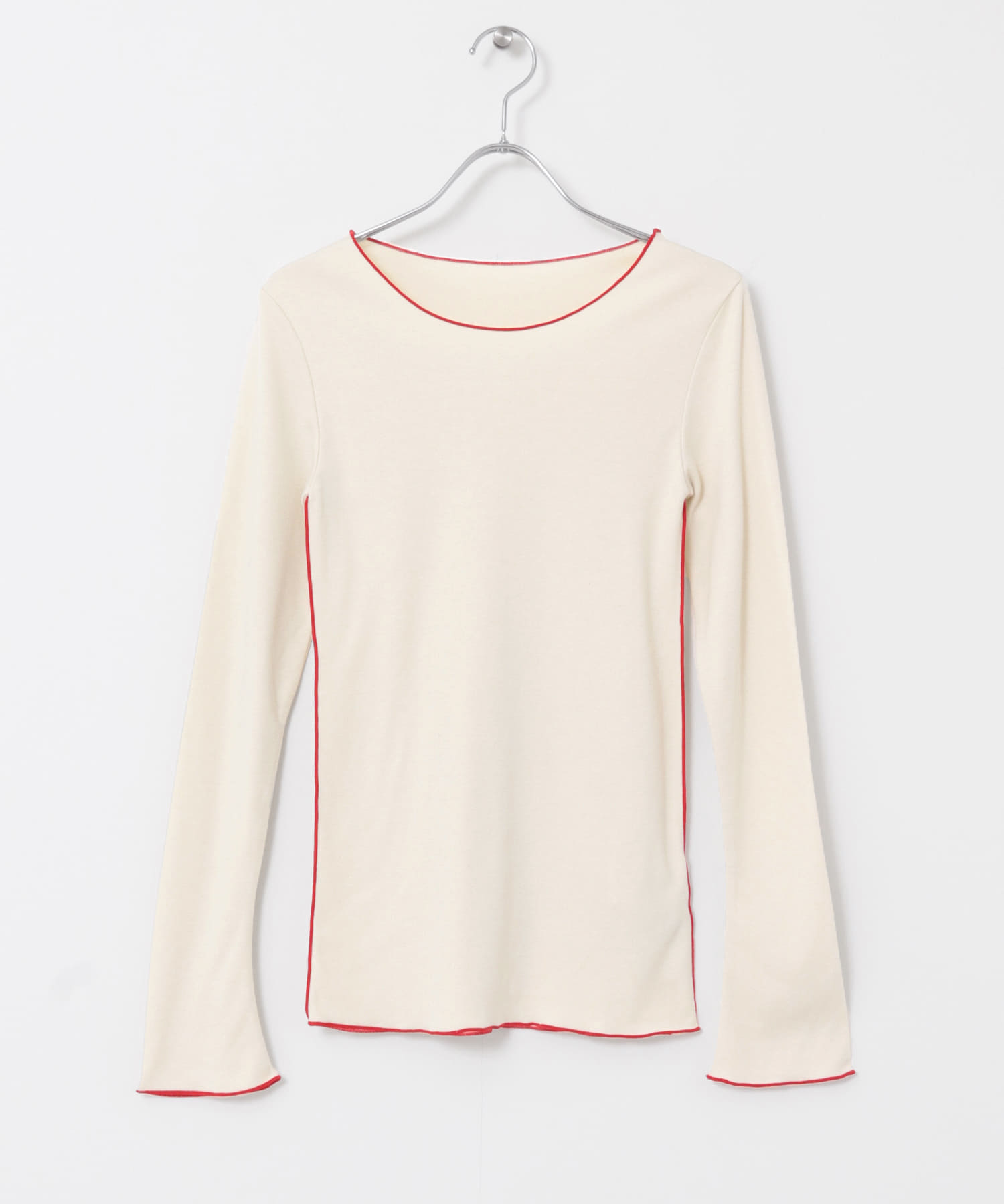 『UR TECH』メロークルーネックカットソー BEIGE FREE