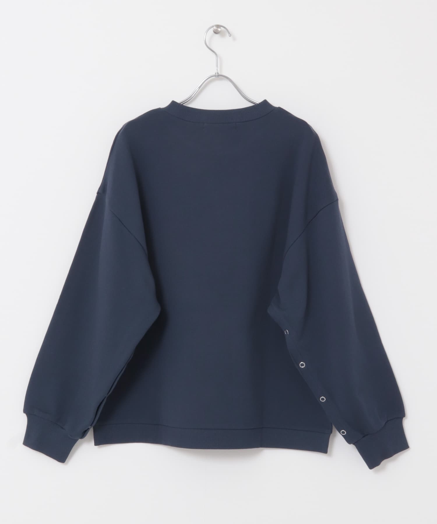『UR TECH』ボタンデザインスウェット NAVY FREE