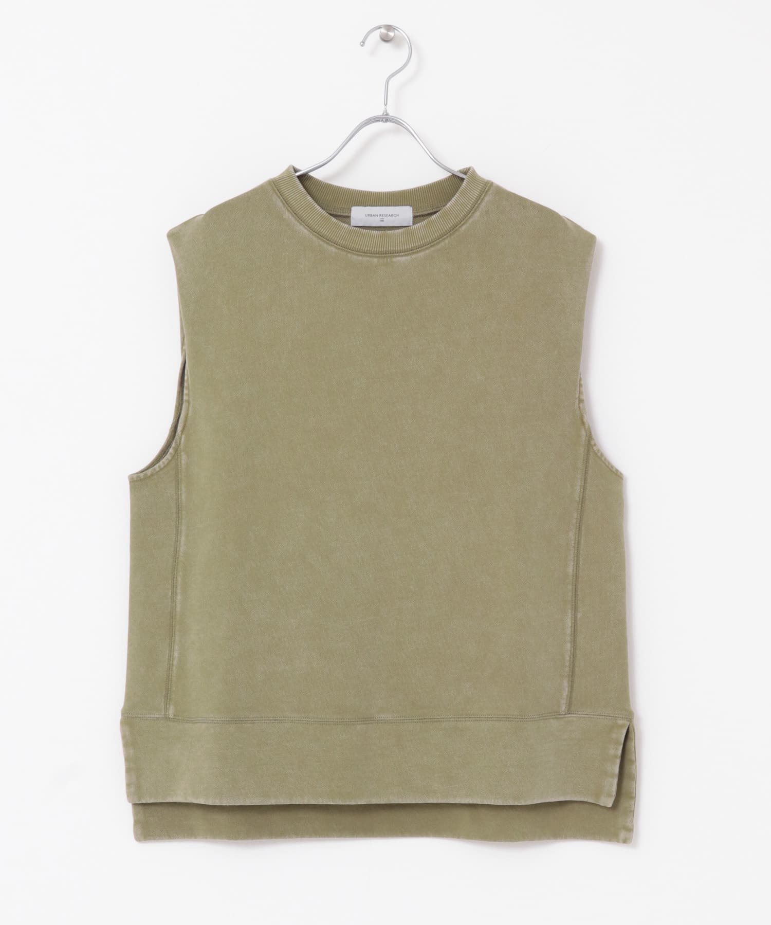 『UR TECH』　ノースリーブスウェット KHAKI FREE