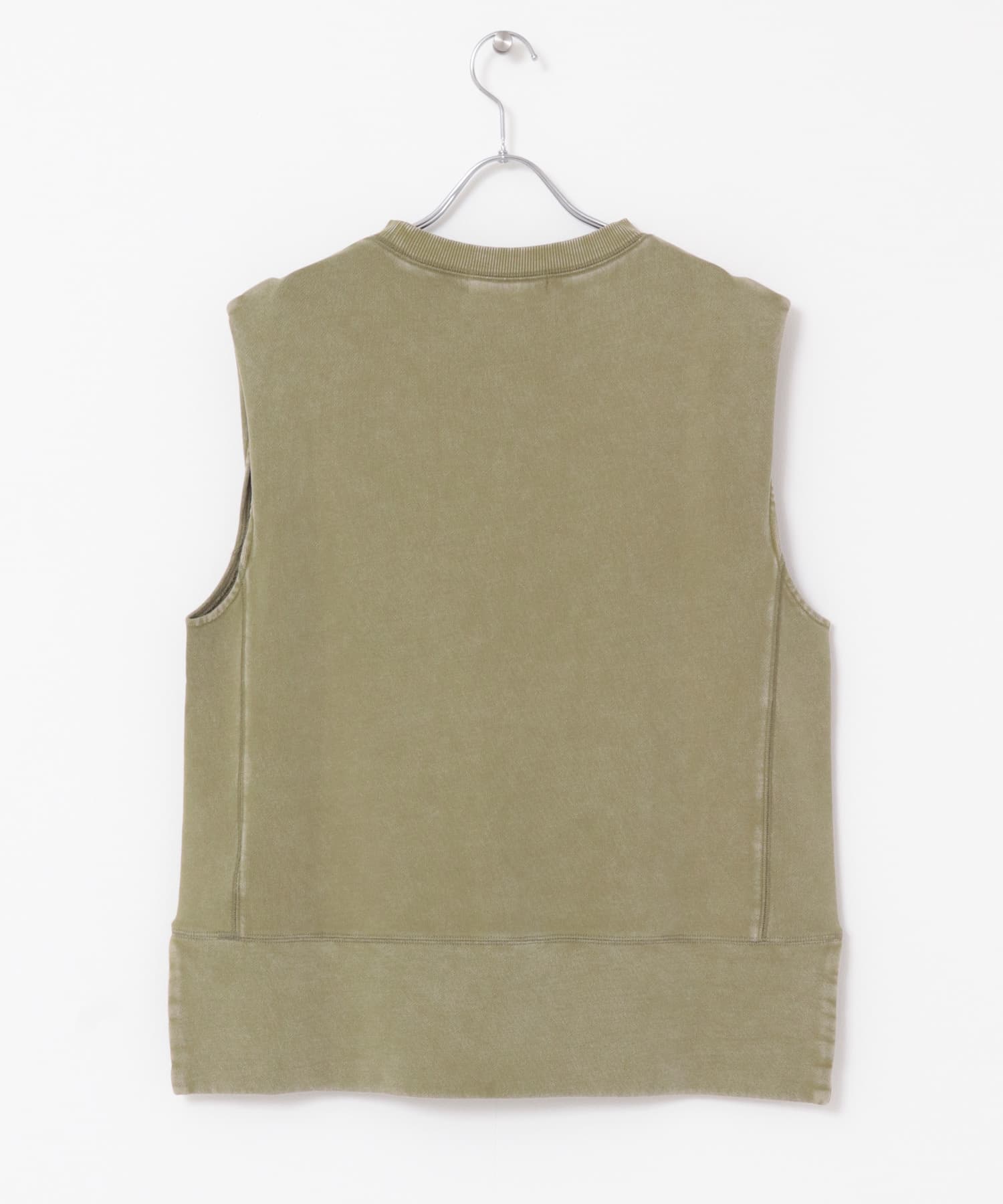 『UR TECH』　ノースリーブスウェット KHAKI FREE