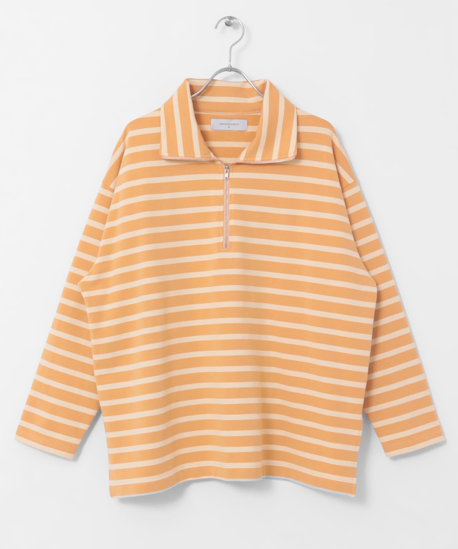 ハーフジッププルオーバー PINK BEIGE FREE
