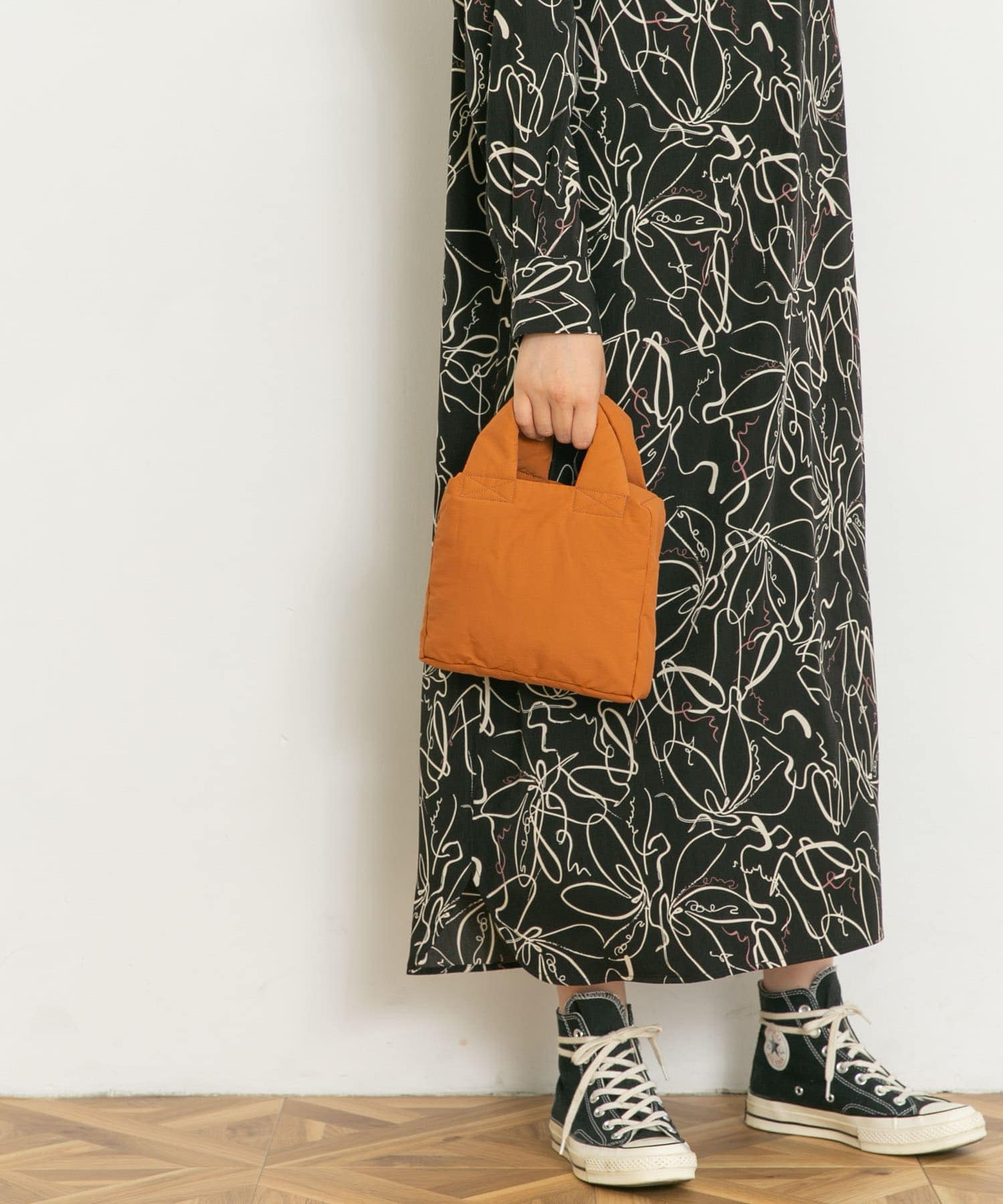 パデットショルダーバッグ BROWN FREE