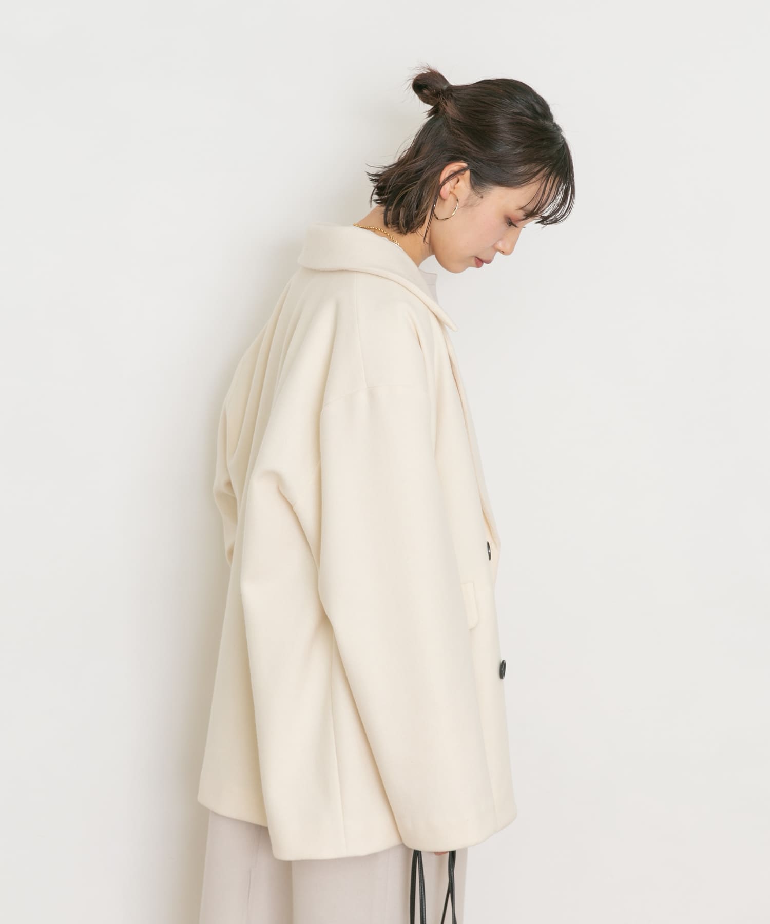URBAN RESEARCH ベージュ ダブルブレスト コート Lサイズ セール】 『撥水』ショートダブルコート （その他アウター