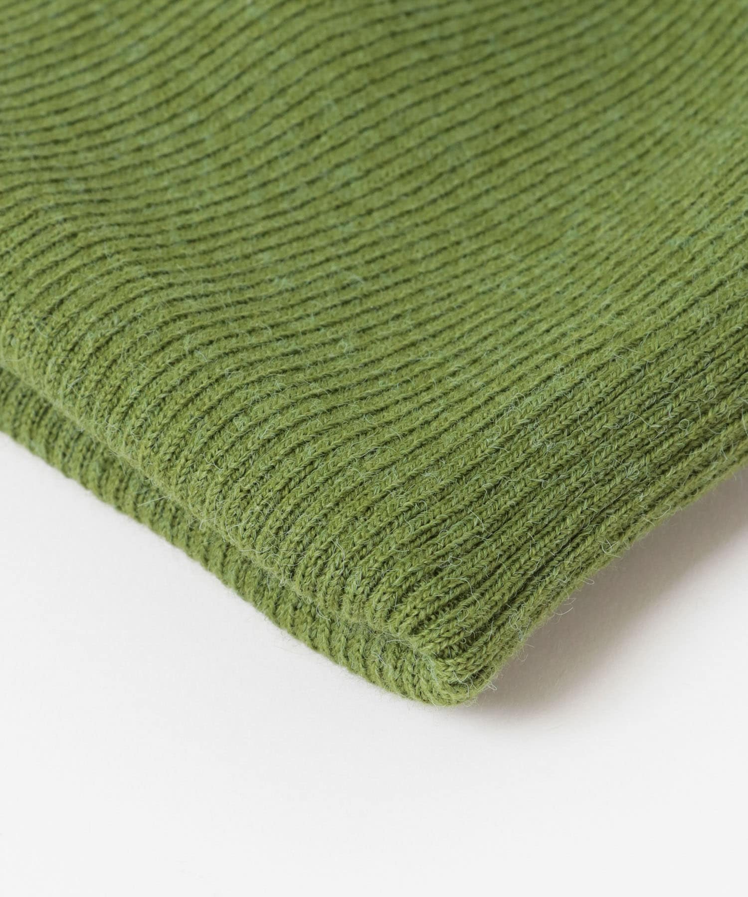 リブニット帽 GREEN FREE