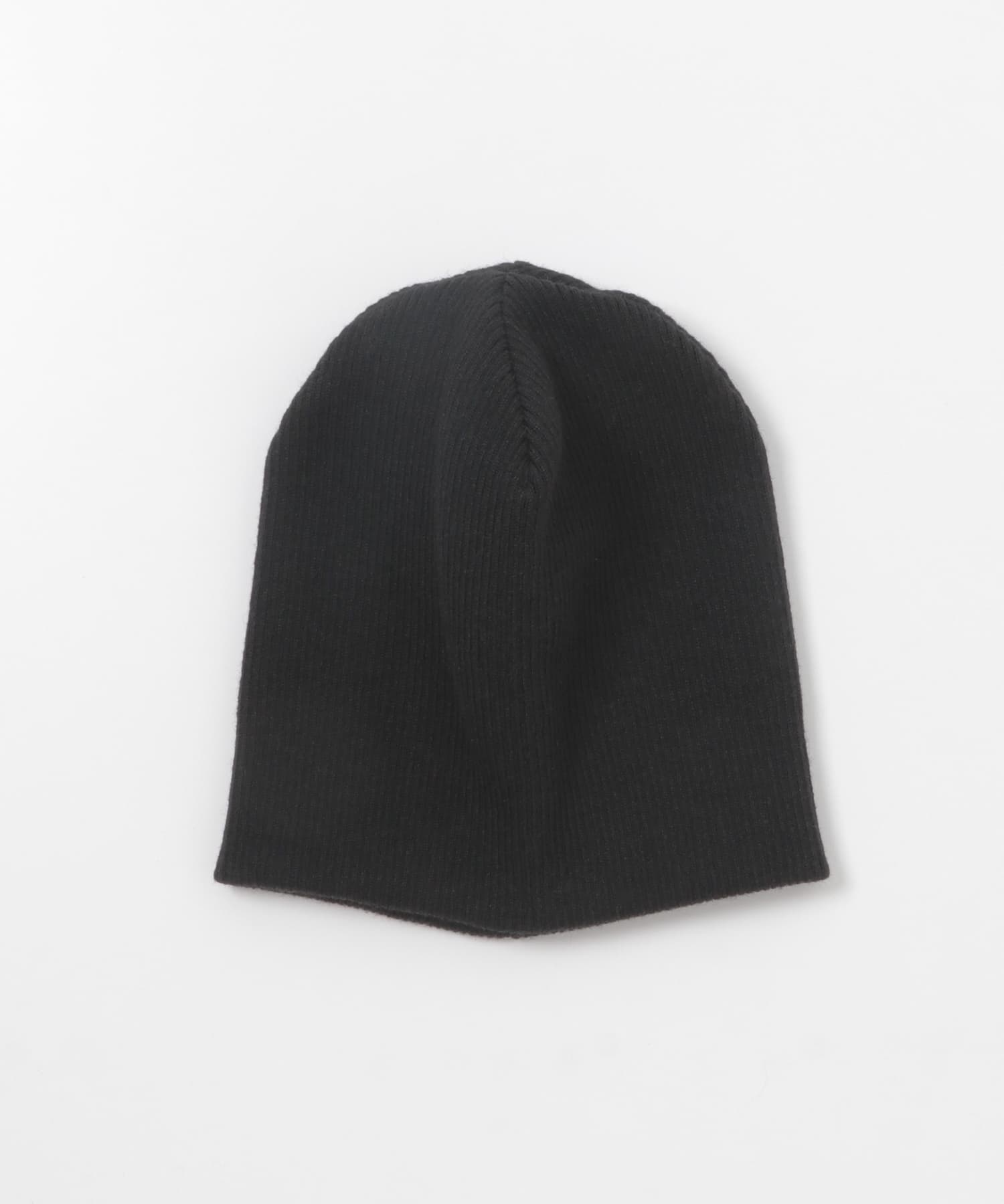 MOSCHINOリブ編み 黒 ニット帽 MOSCHINOリブ編み 黒 ニット帽