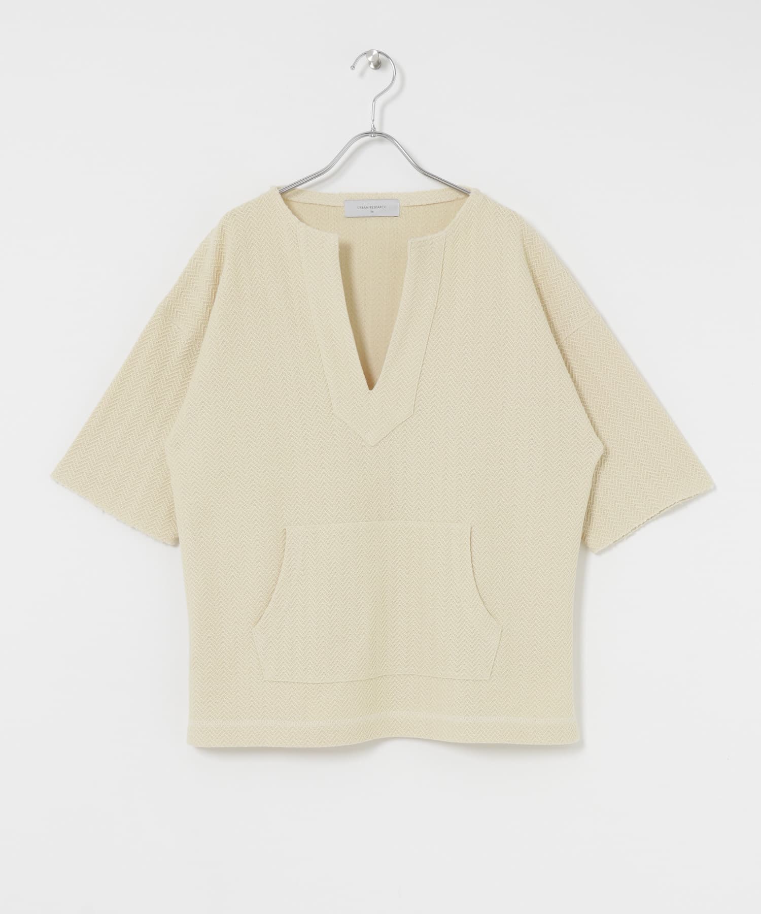 キーネックプルオーバー IVORY FREE