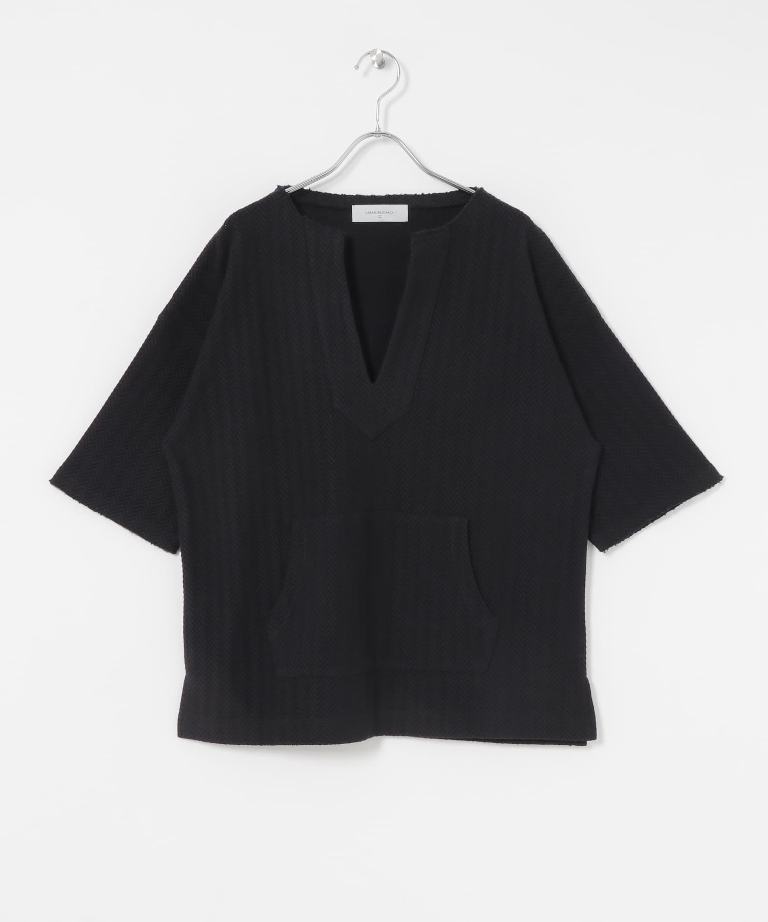 キーネックプルオーバー BLACK FREE