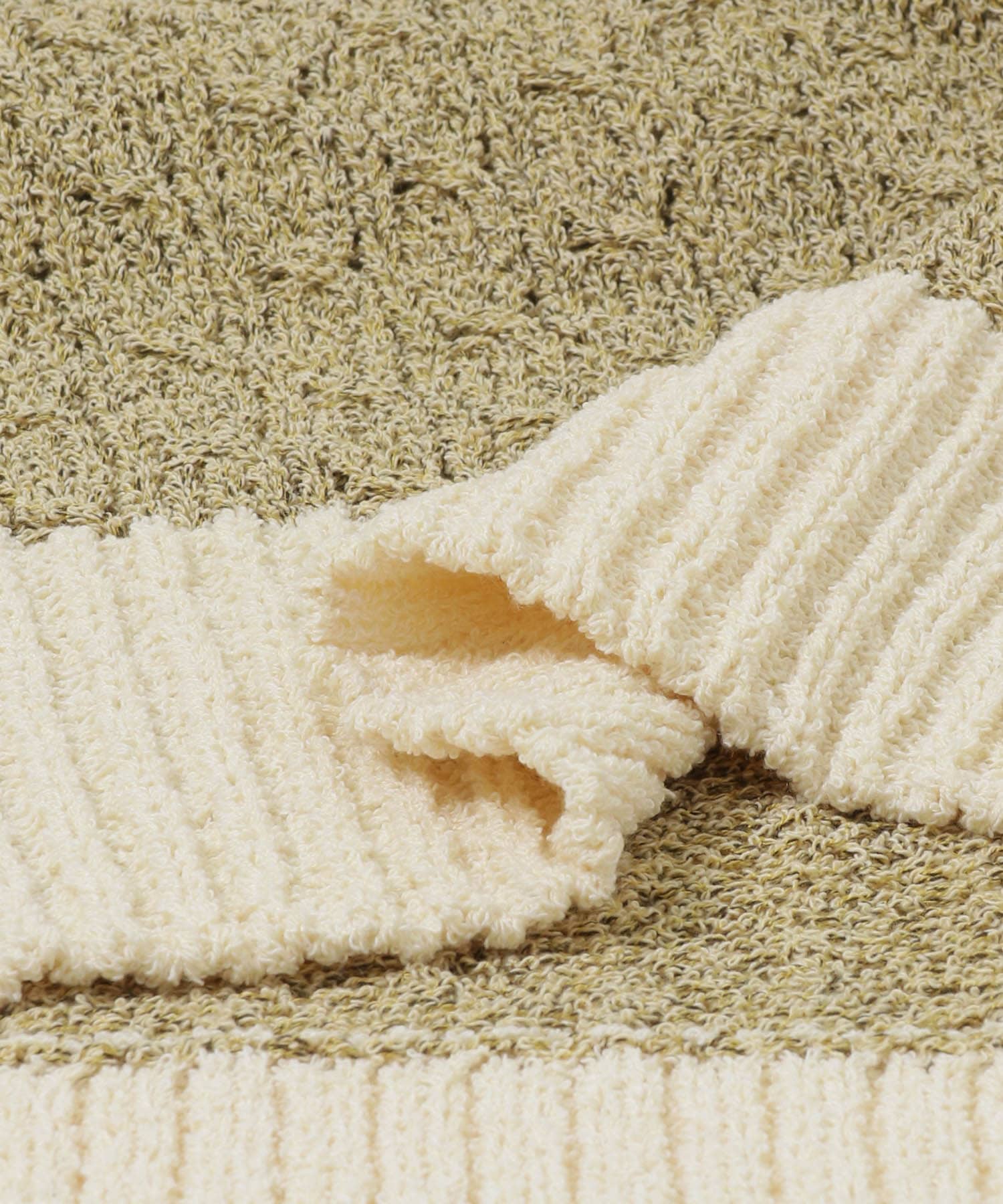 ビッグニットベスト BEIGE FREE