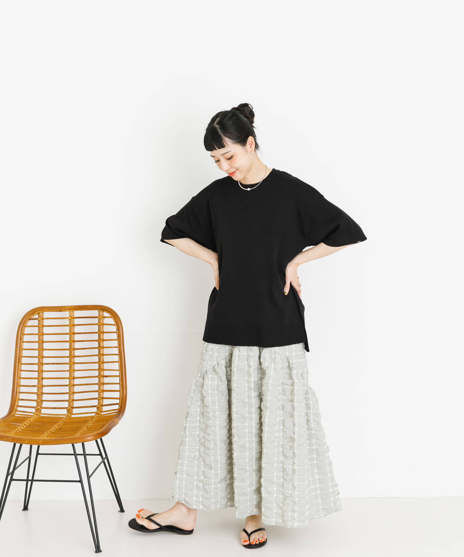 身長：162cm サイズ：FREE