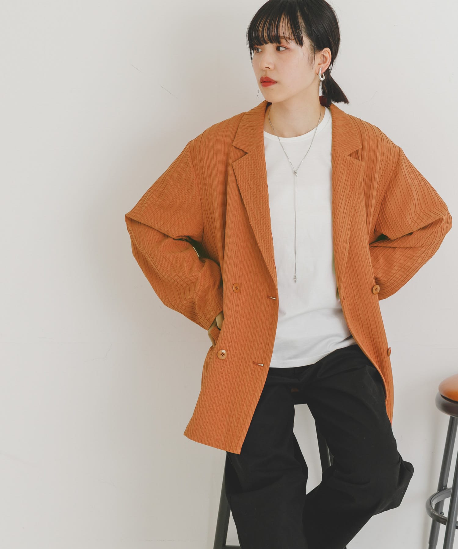 シースルージャケット ORANGE FREE