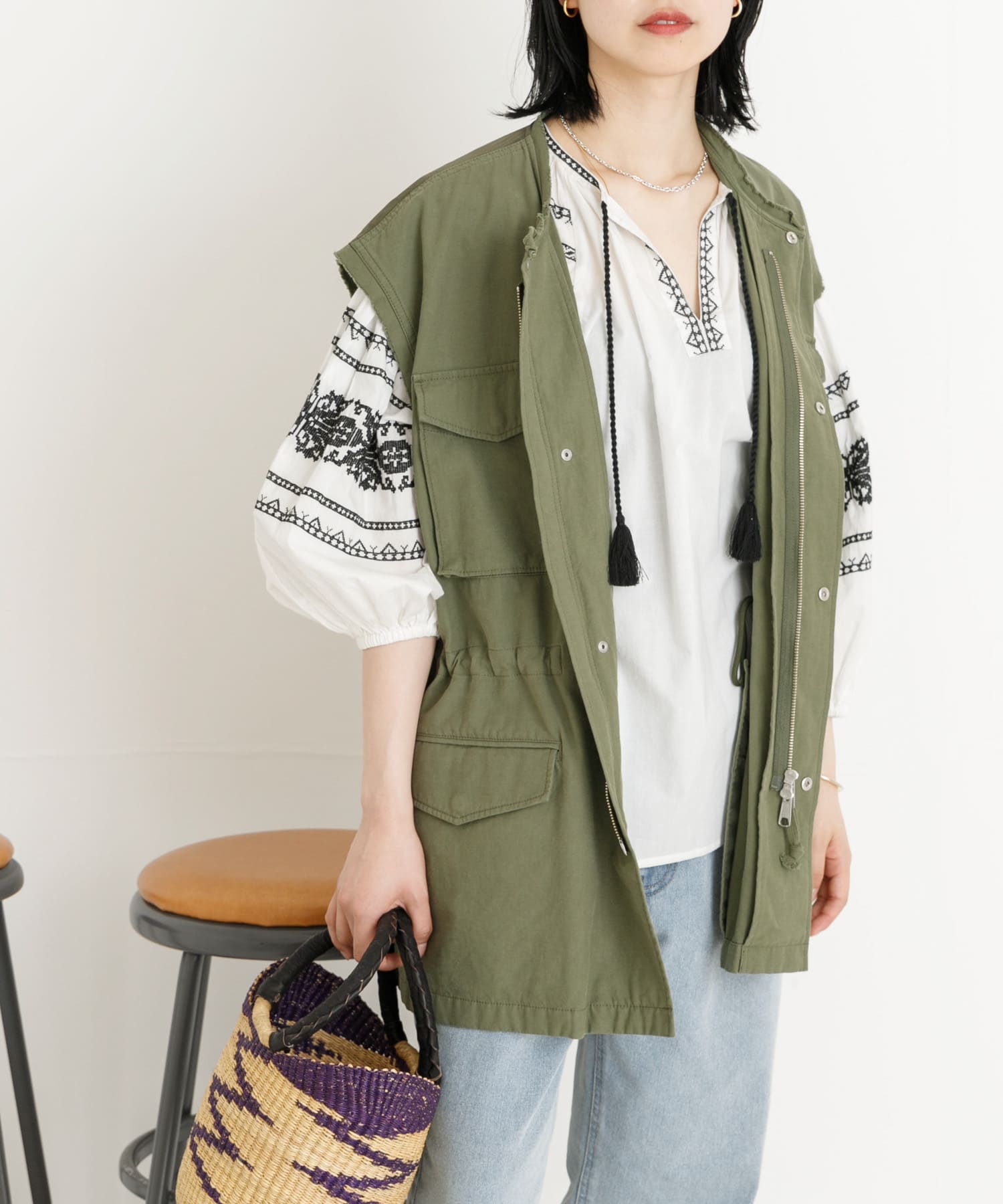 身長：162cm サイズ：FREE
