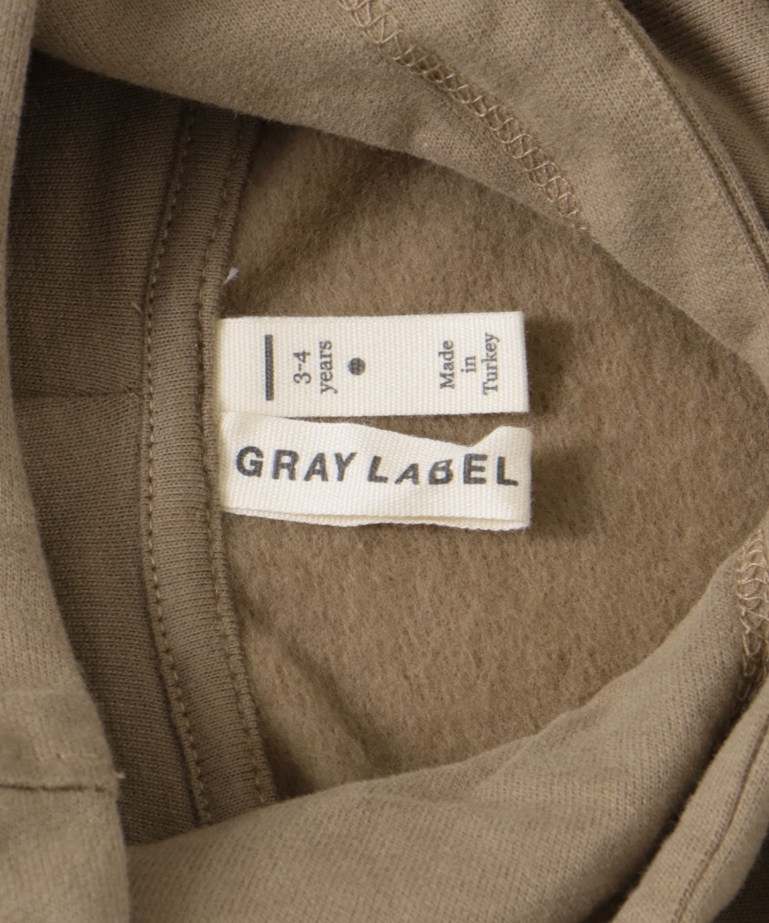 GRAY LABEL　HOODIE Brownie 2-3y