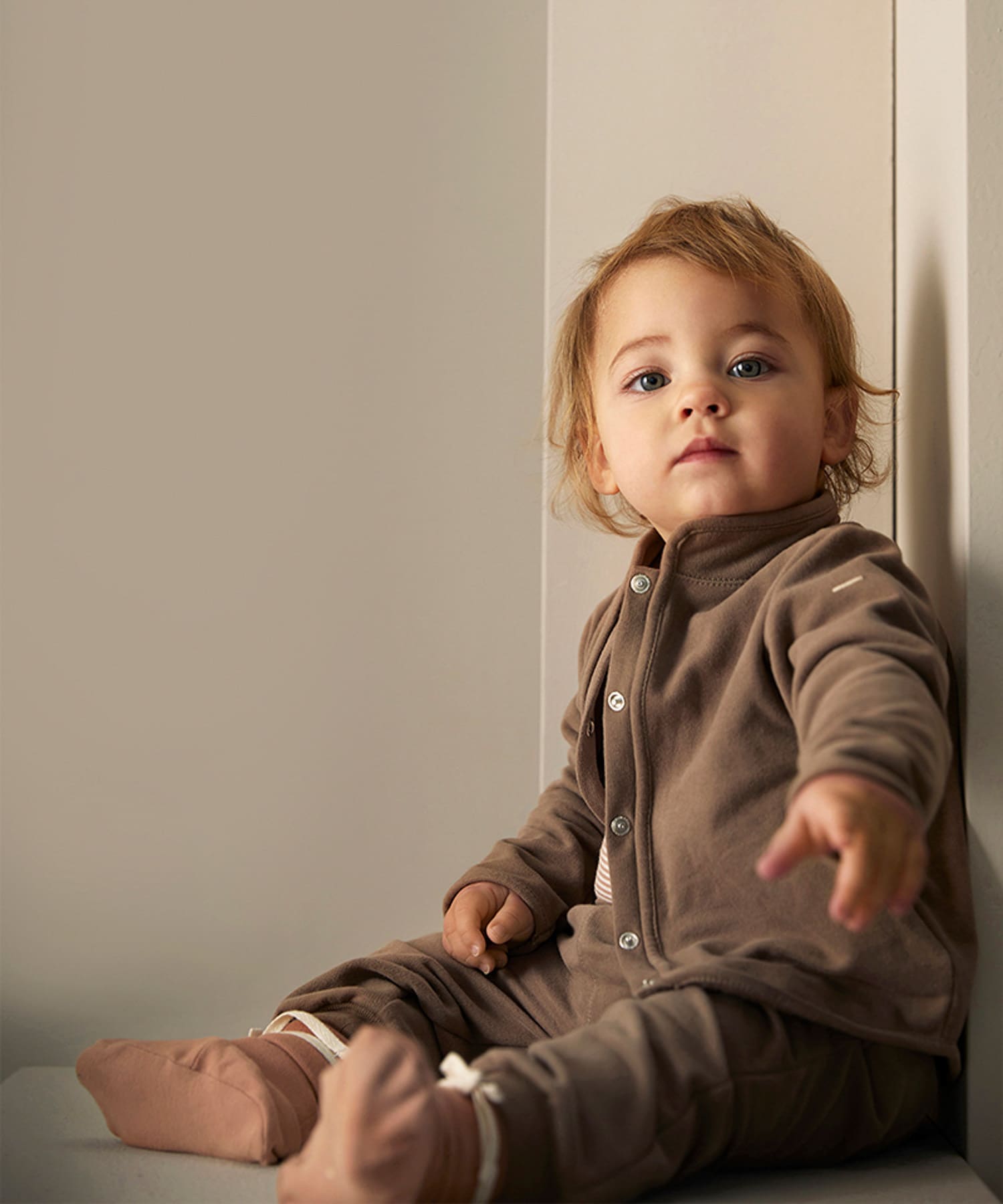 GRAY LABEL　BABY LOOSE-FIT PANTS Brownie 3-6m