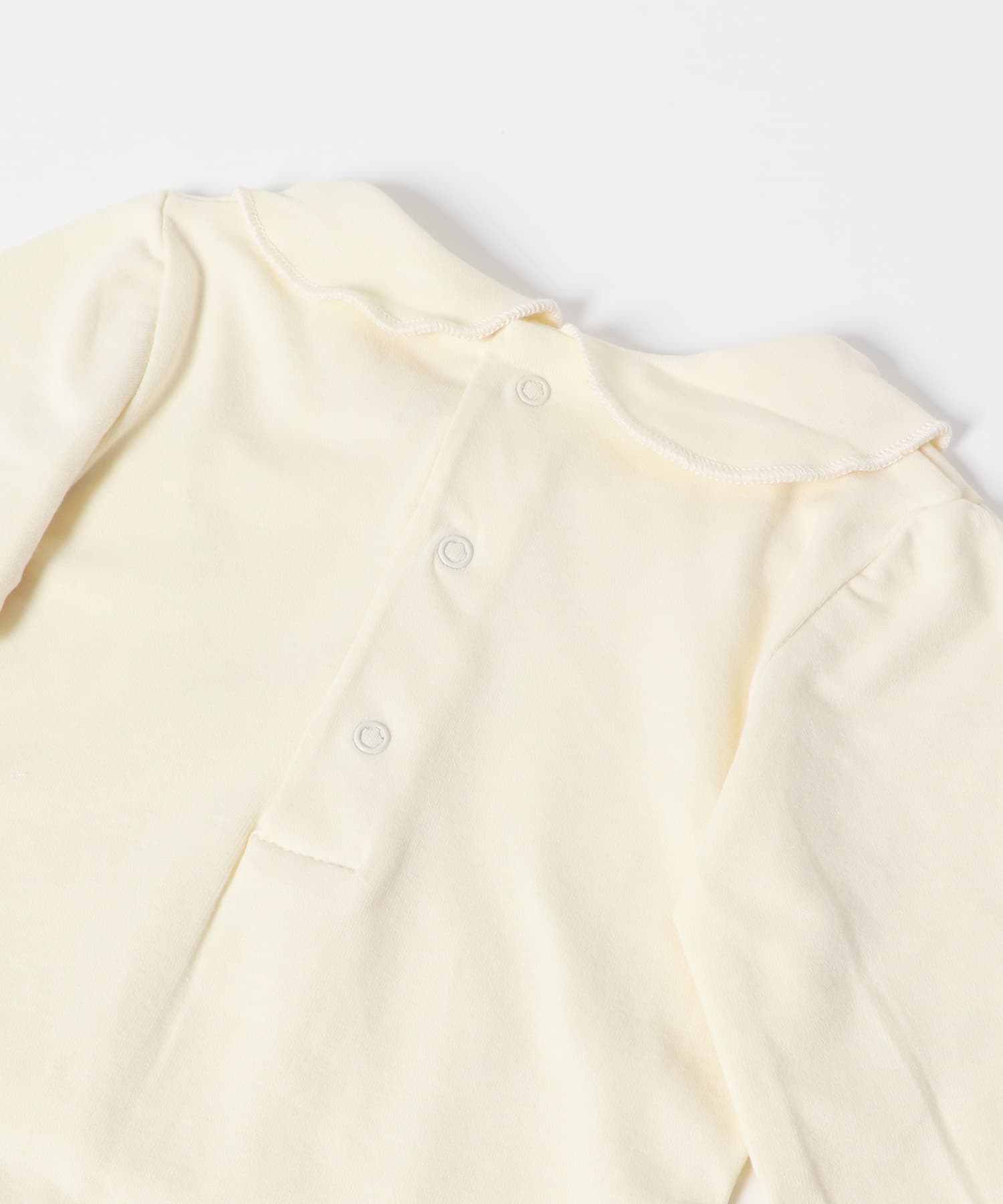 GRAY LABEL　BABY COLLAR ONESIE Cream 3-6m
