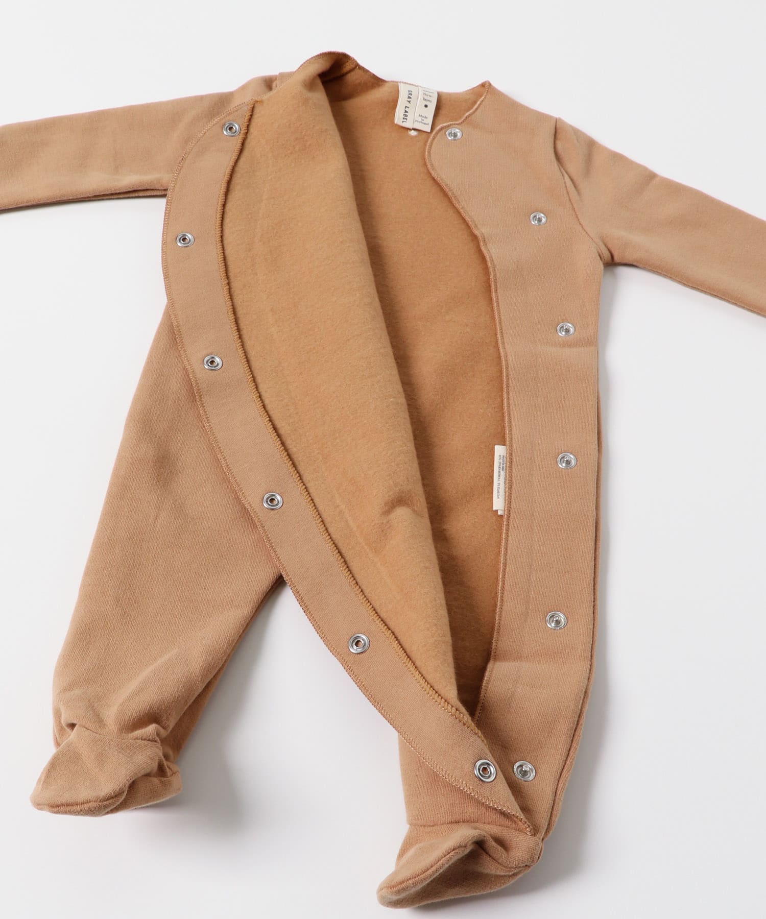 GRAY LABEL　NEWBORN SUIT WITH SNAPS Biscuit NB