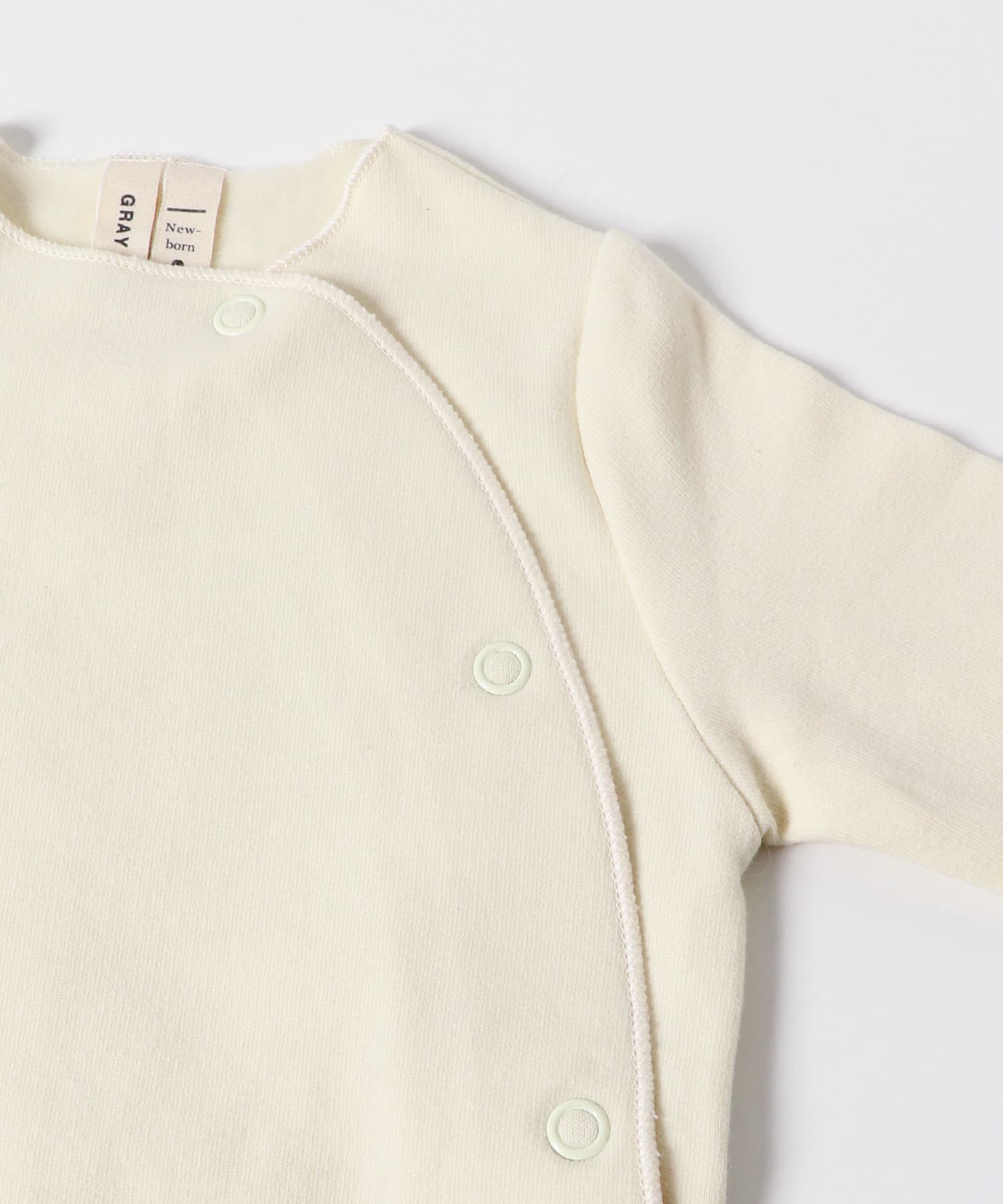GRAY LABEL　NEWBORN SUIT WITH SNAPS Cream NB