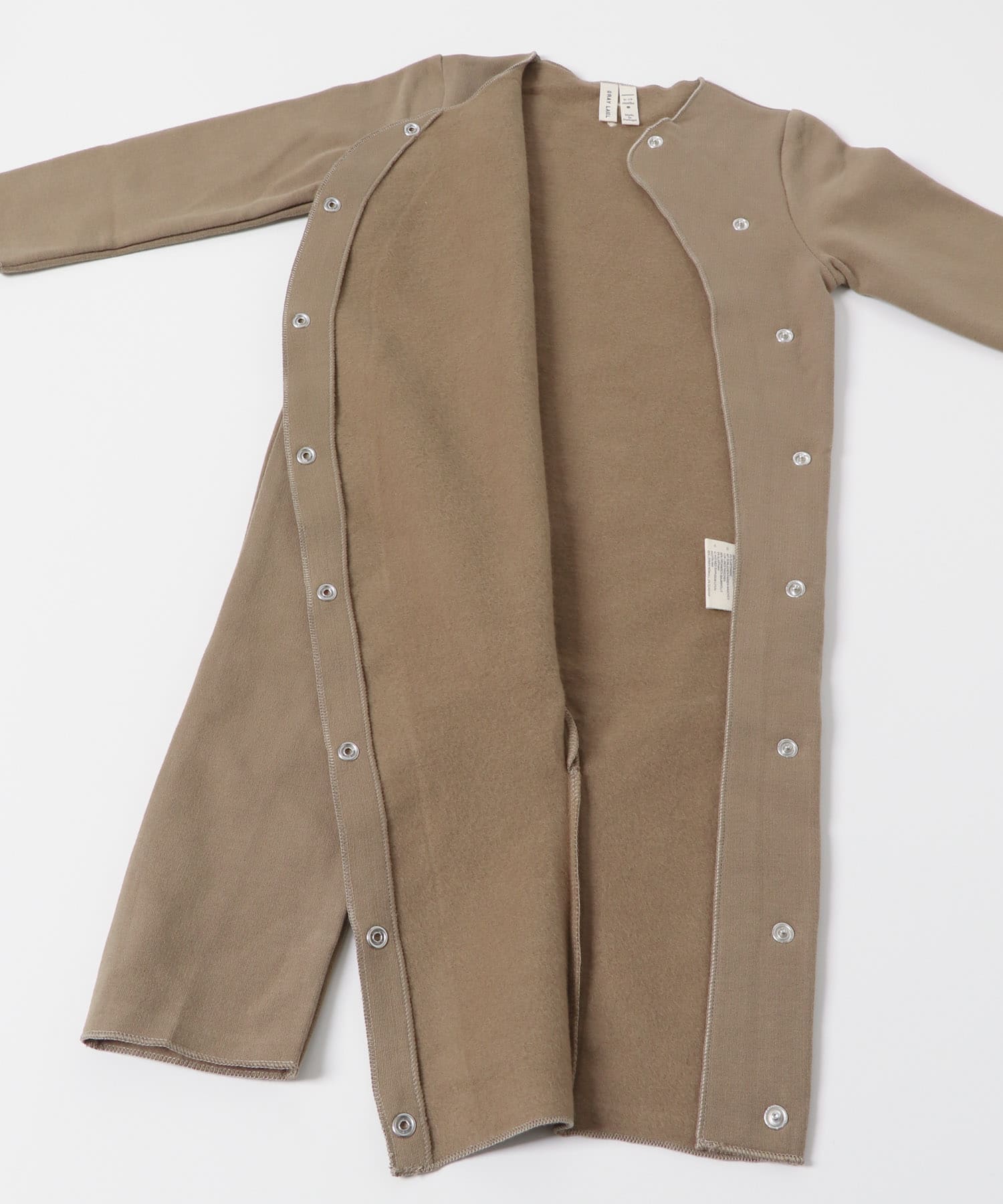 GRAY LABEL　BABY SUIT WITH SNAPS Brownie 3-6m