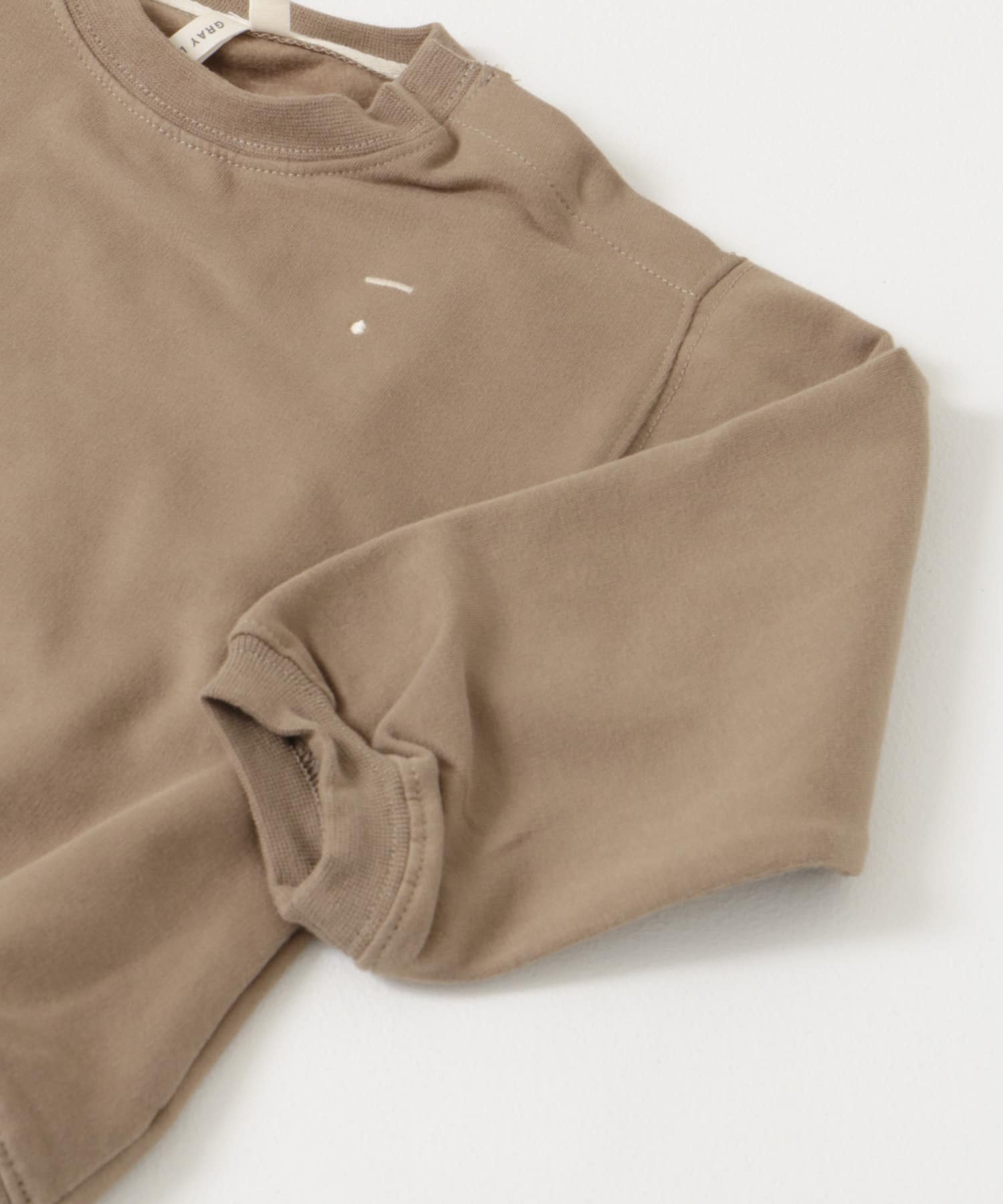 GRAY LABEL　BABY DROPPED SHOULDER SWEATER Brownie 9-12m