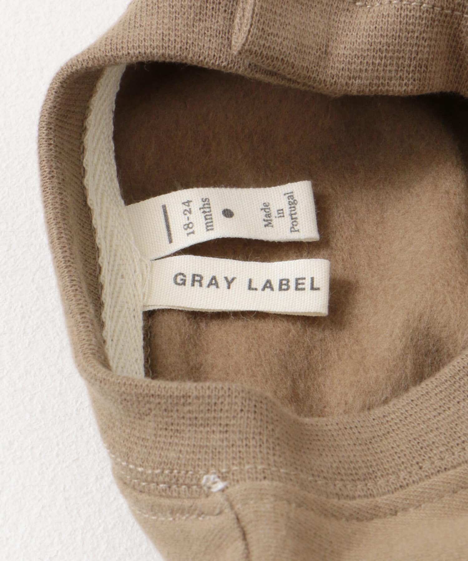 GRAY LABEL　BABY DROPPED SHOULDER SWEATER Brownie 9-12m