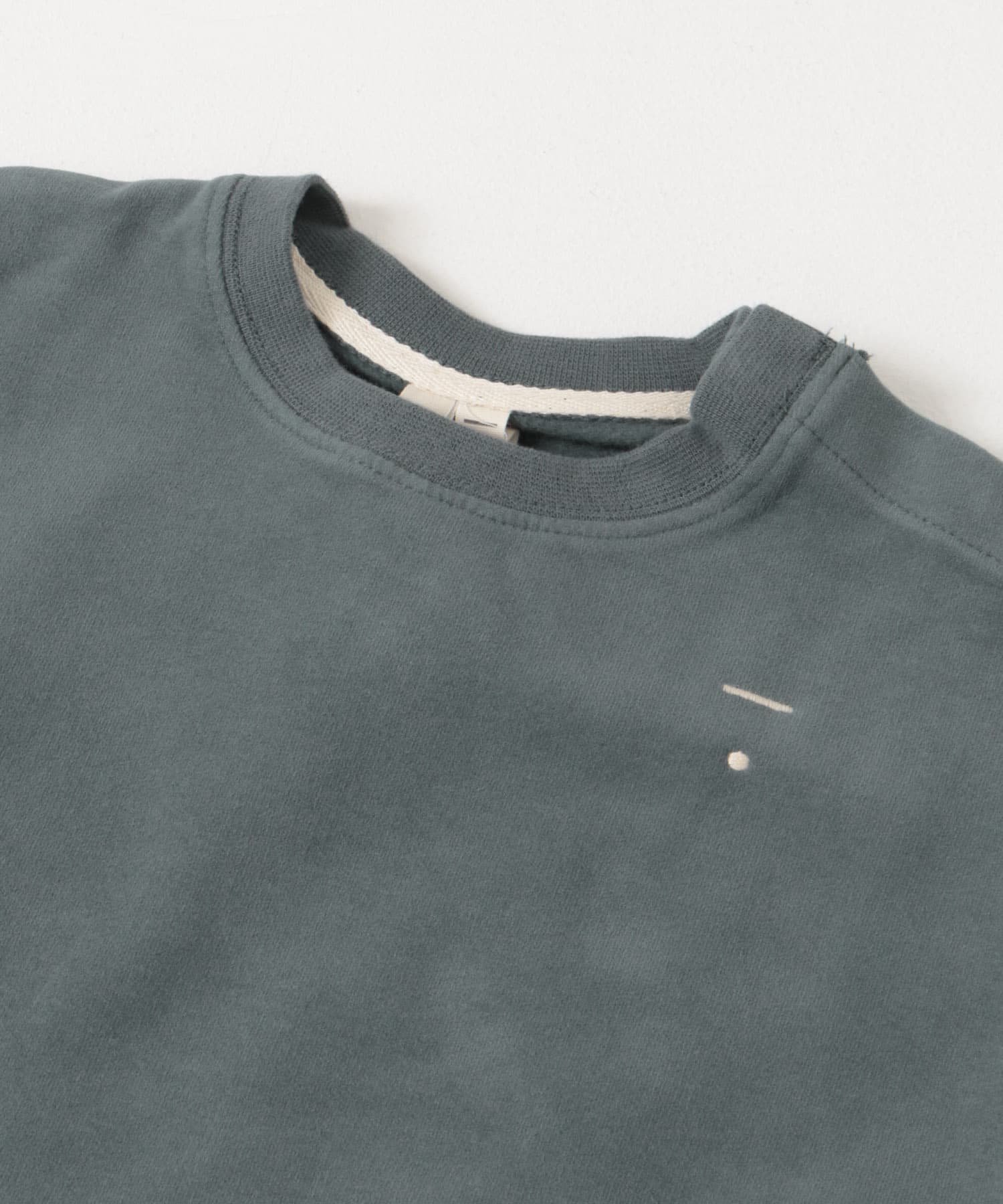 GRAY LABEL　BABY DROPPED SHOULDER SWEATER Blue Grey 9-12m