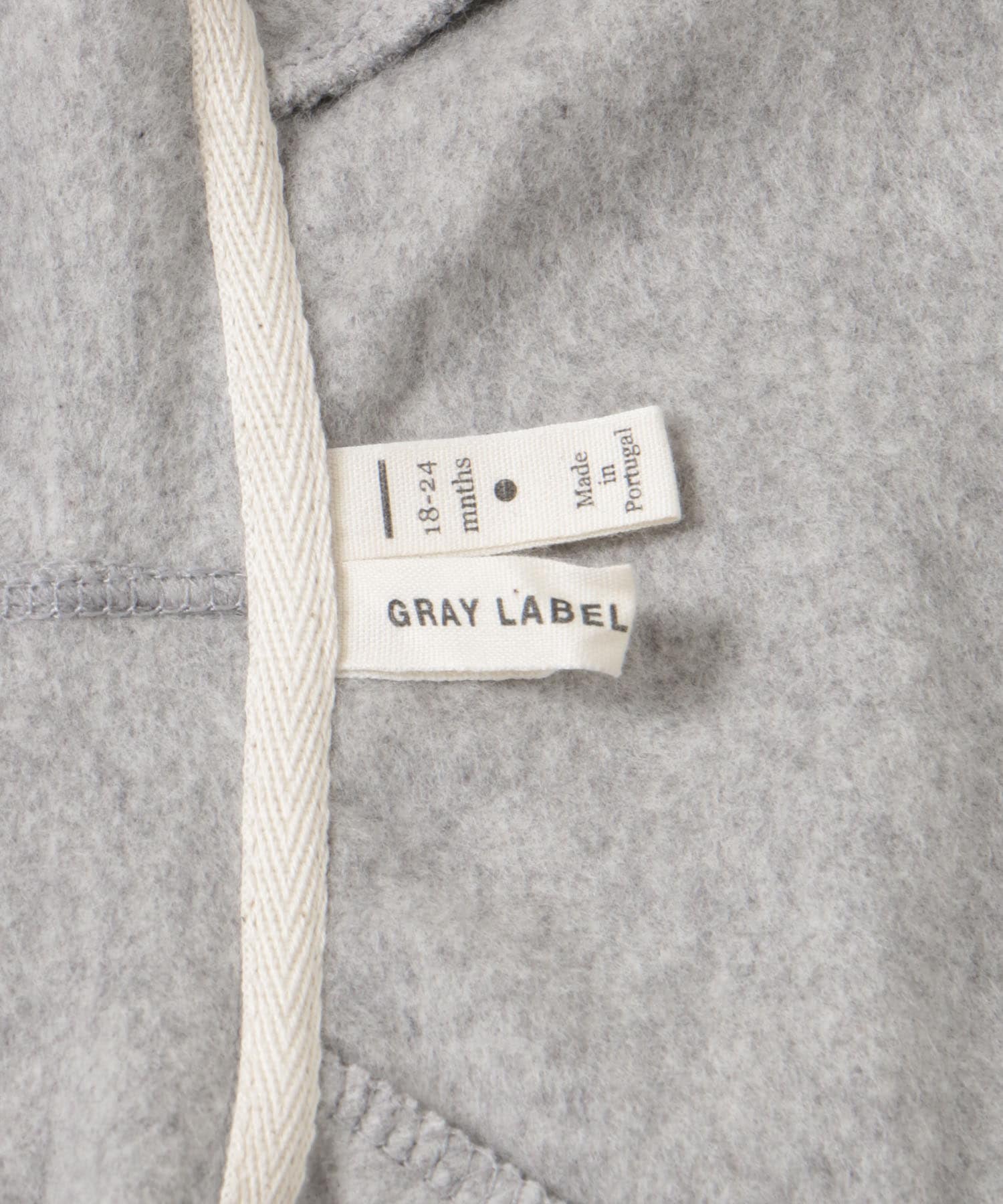 GRAY LABEL　BABY HOODED CARDIGAN Grey Mela 18-24m