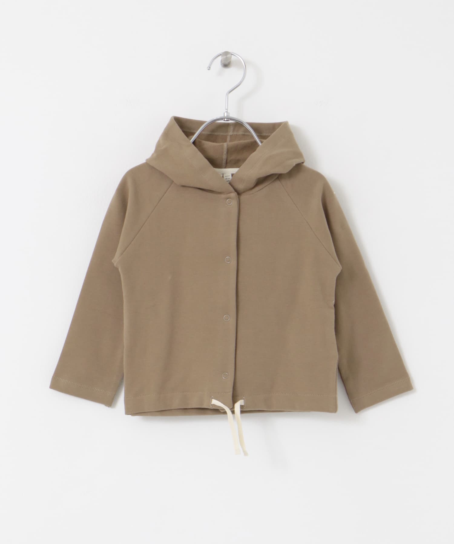 GRAY LABEL　BABY HOODED CARDIGAN Brownie 9-12m