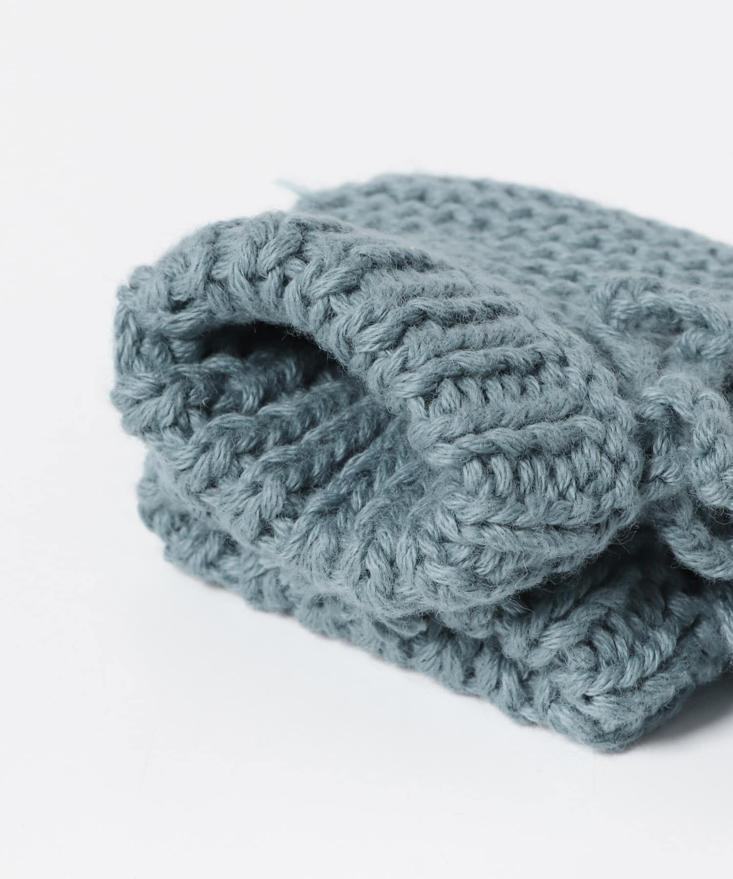 buho　NB KNIT BOOTIES BLUE GARDA S