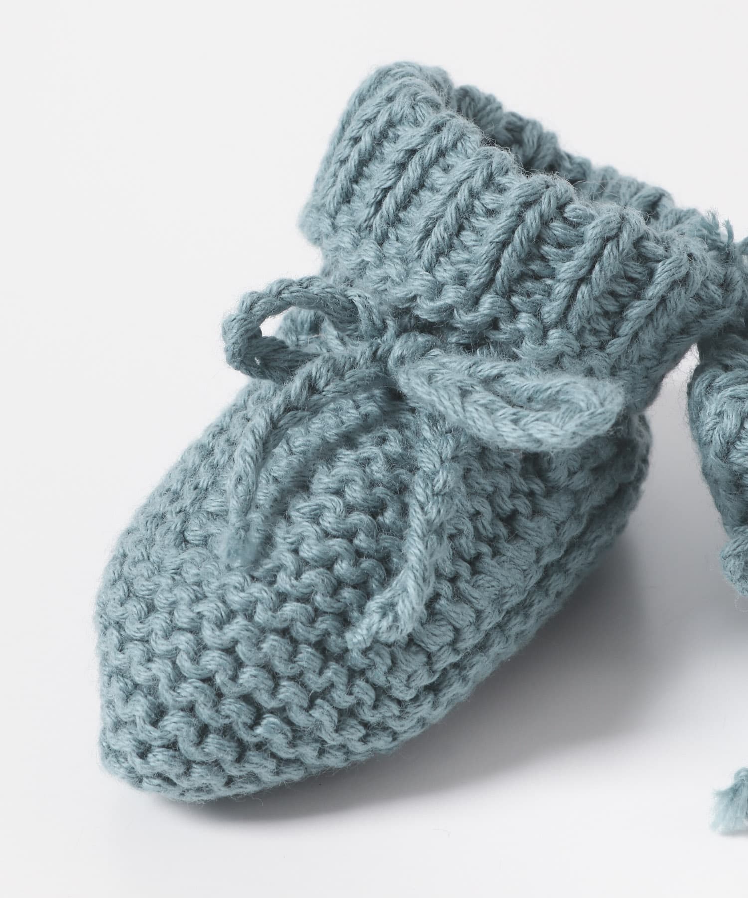 buho　NB KNIT BOOTIES BLUE GARDA S