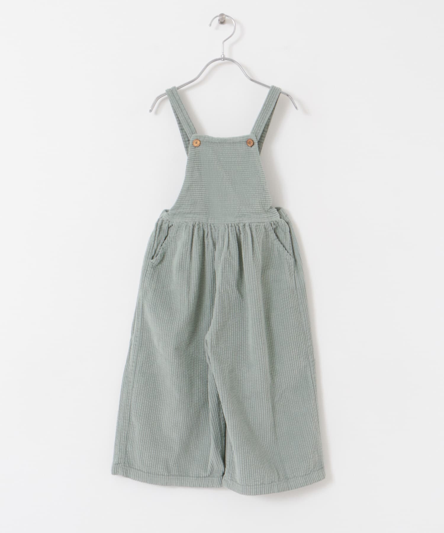 buho　CORDUROY DUNGAREE EUCALYPTUS 2y