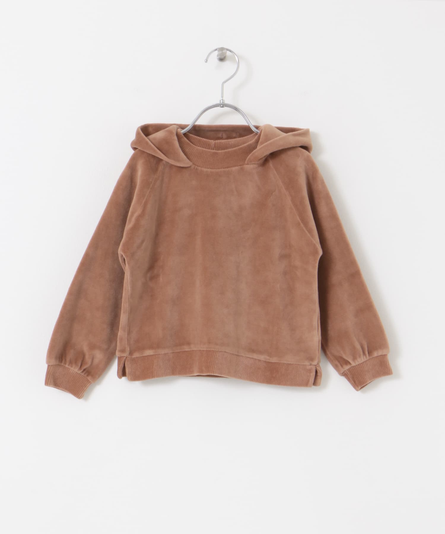 buho　VELVET SWEATSHIRT COCOA 2y