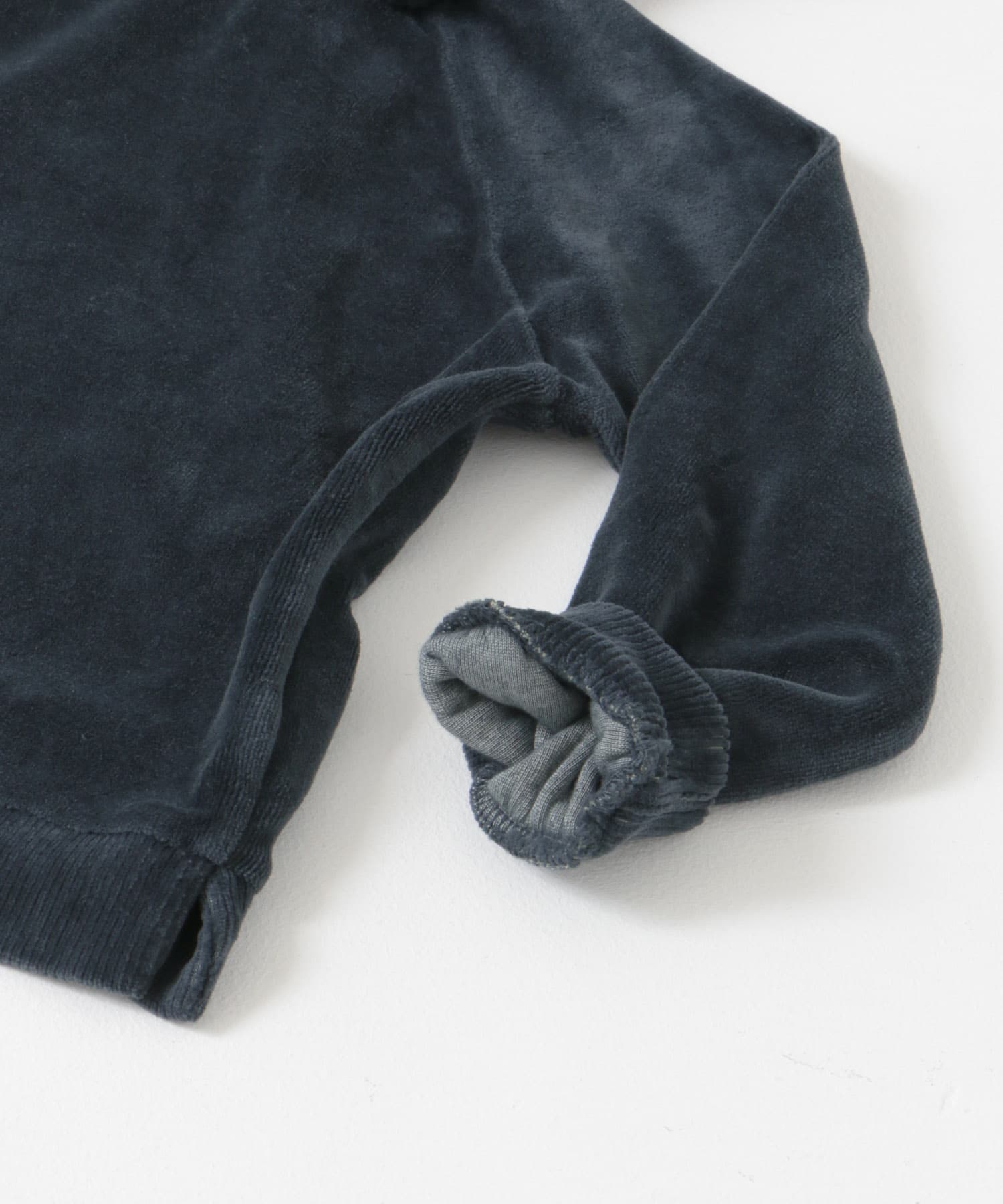buho　VELVET SWEATSHIRT DEEPFOREST 2y