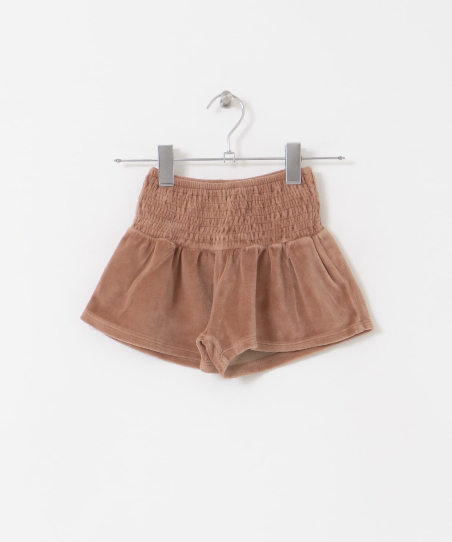 buho　VELVET SKIRT-SHORT COCOA 2y
