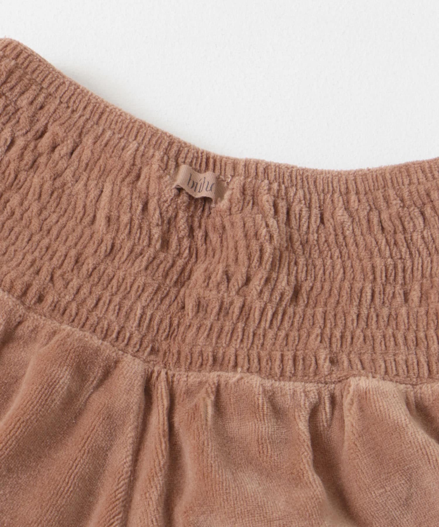 buho　VELVET SKIRT-SHORT COCOA 2y