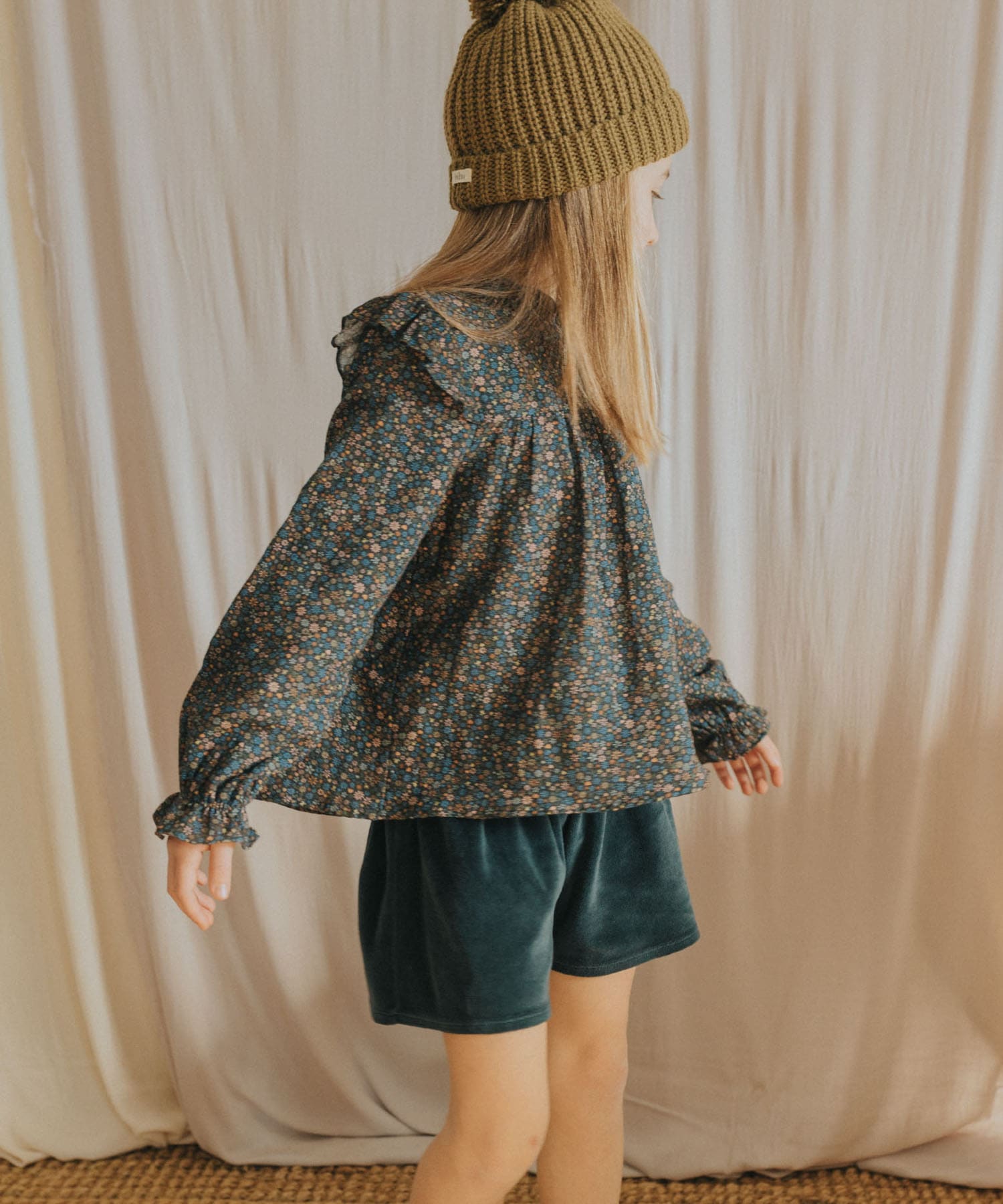 buho　VELVET SKIRT-SHORT