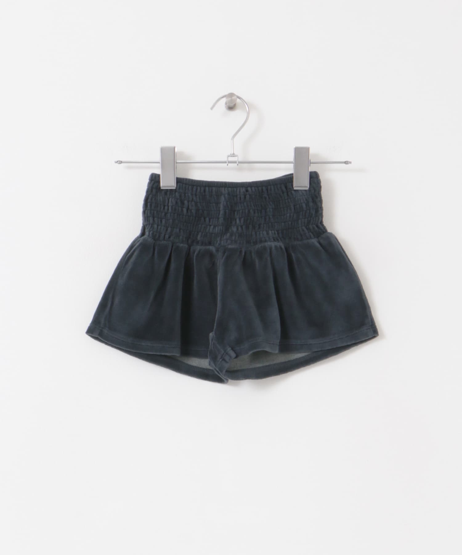 buho　VELVET SKIRT-SHORT DEEPFOREST 2y