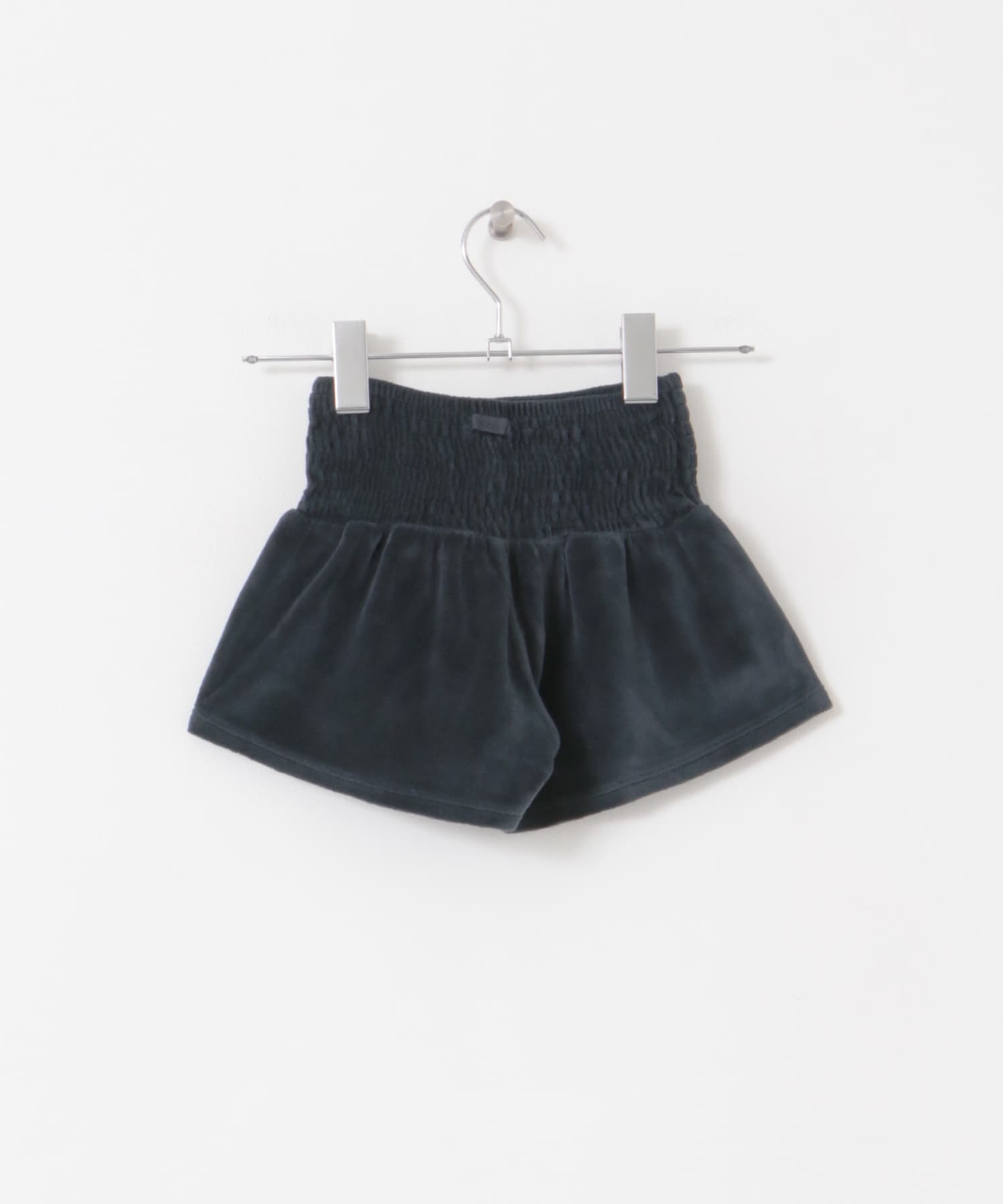 buho　VELVET SKIRT-SHORT DEEPFOREST 2y