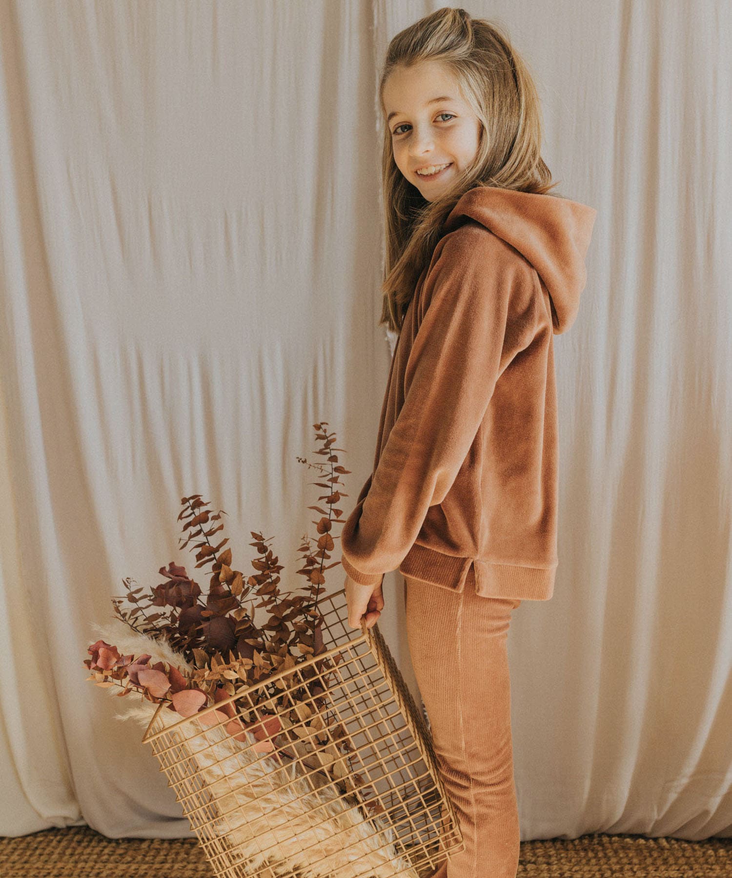 buho　FLARE PANTS COCOA 2y