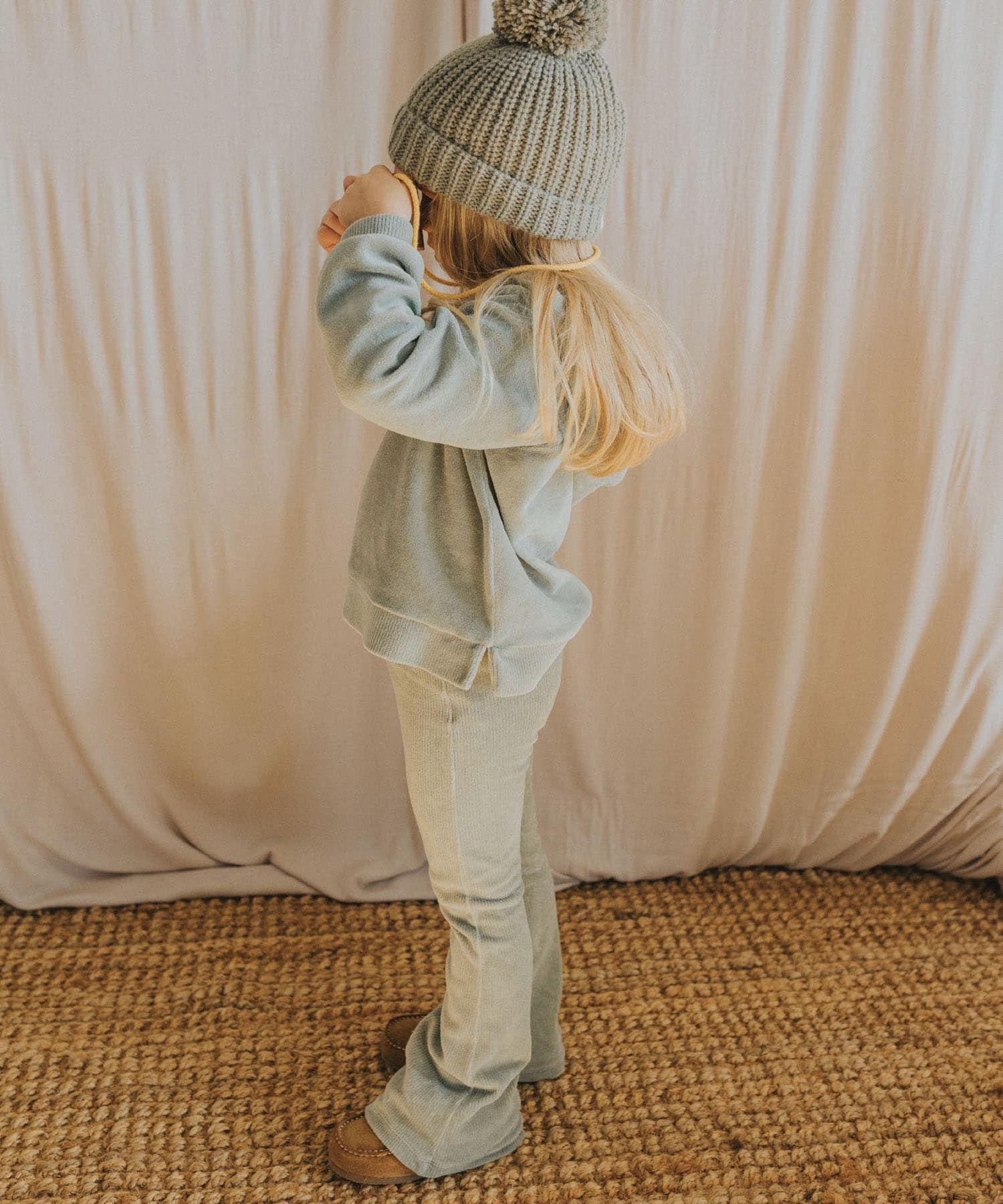 buho　FLARE PANTS EUCALYPTUS 2y